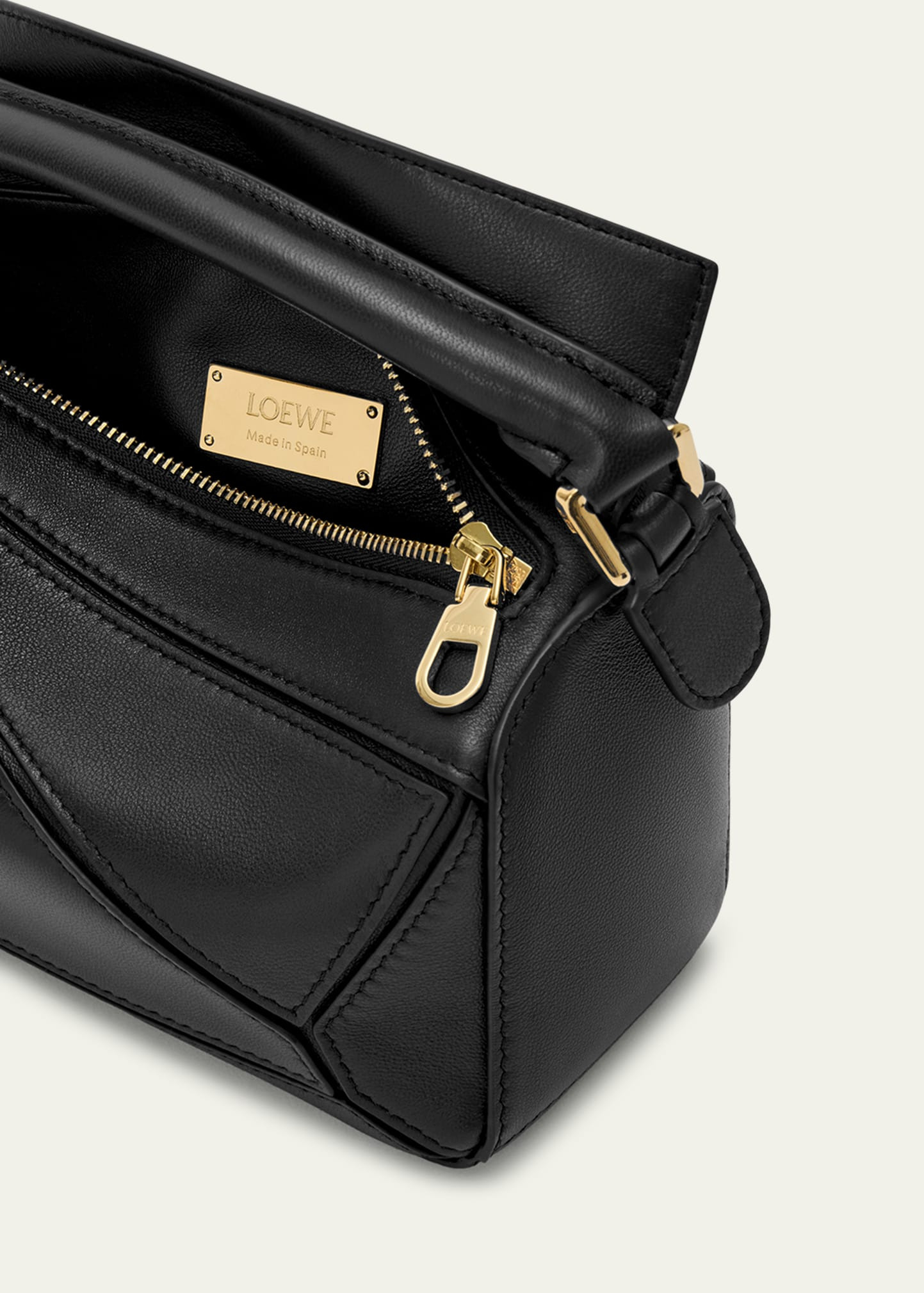 Puzzle Mini Top-Handle Bag in Nappa Leather - 4