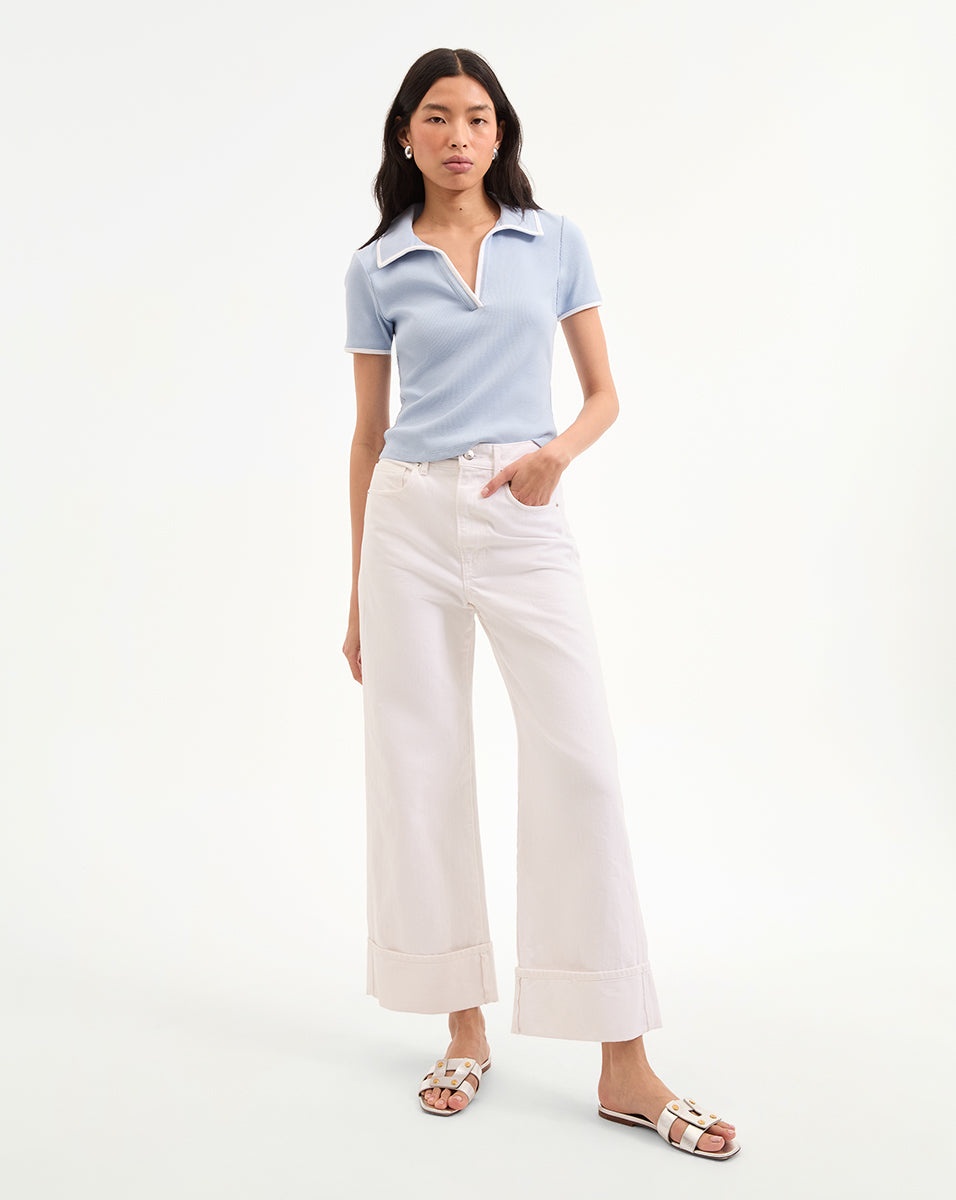 KEARNEY TEE WITH CONTRAST PIPING - 3