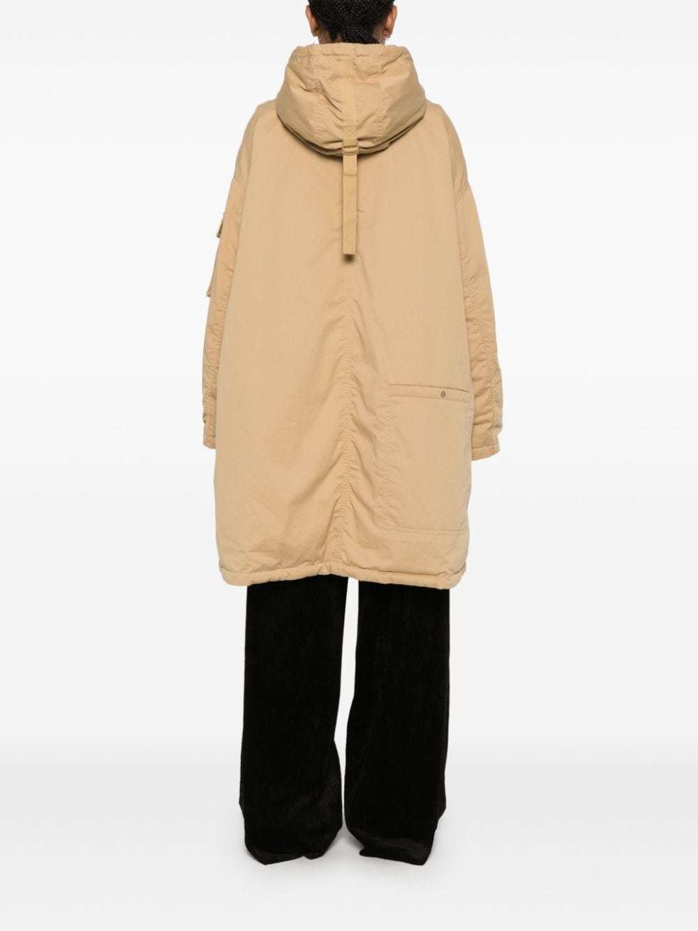 reversible cotton parka coat - 4