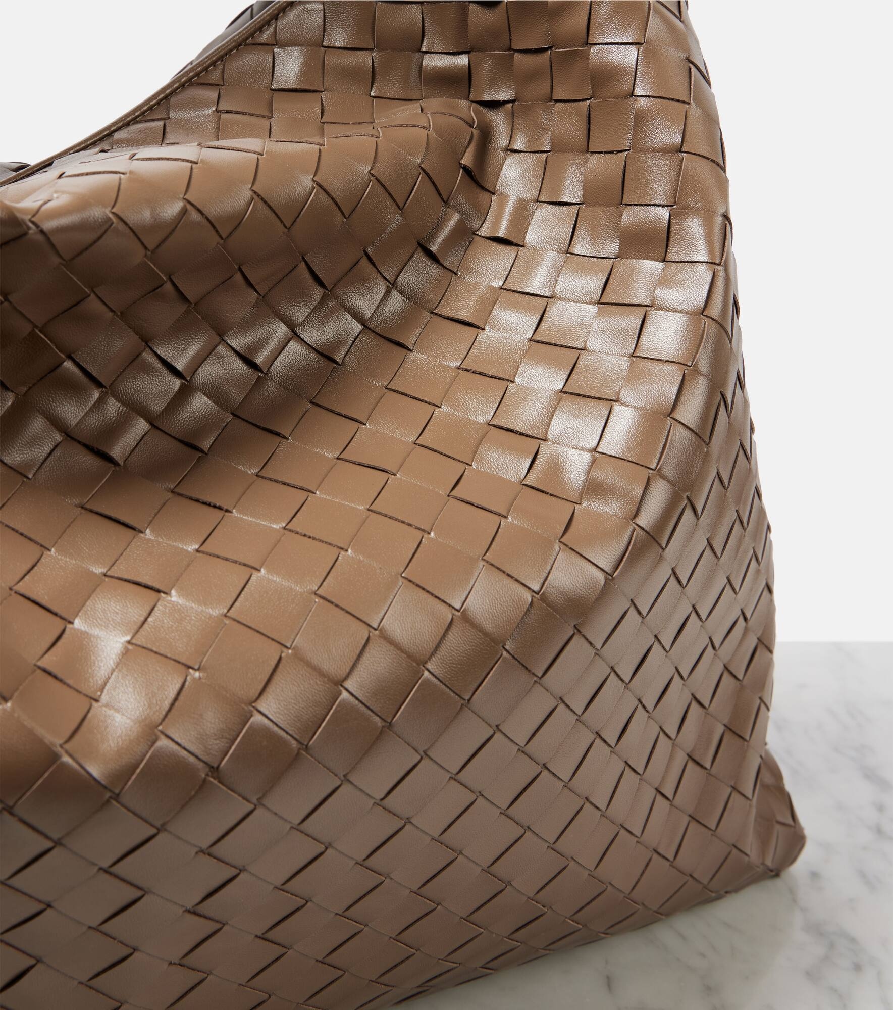 Hop Large Intrecciato leather shoulder bag - 6