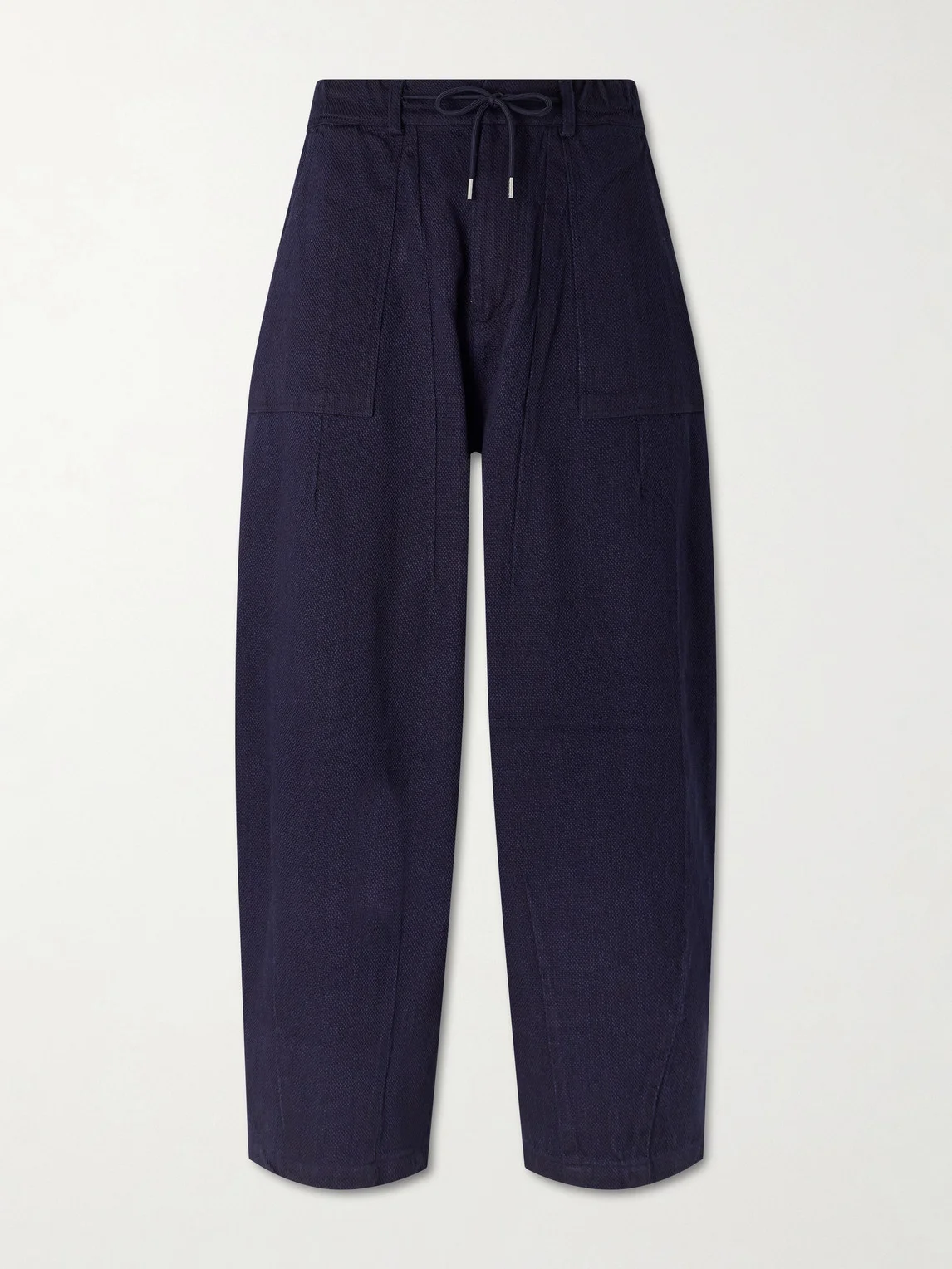 Wide-Leg Sashiko Jeans - 1