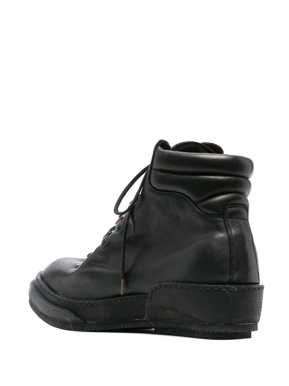 lace-up leather ankle boots - 3