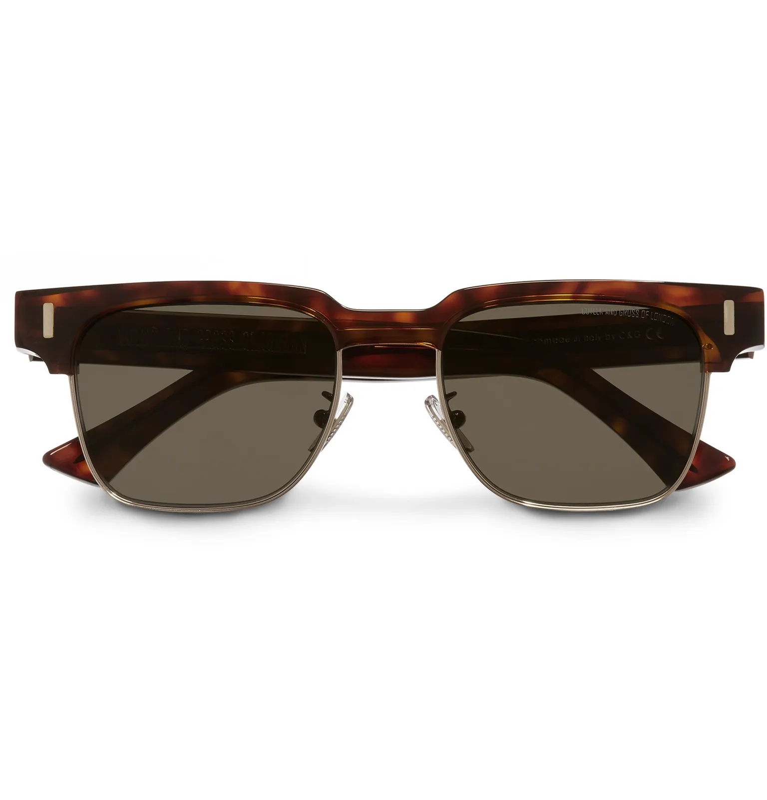 Square-Frame Acetate and Gold-Tone Sunglasses - 1