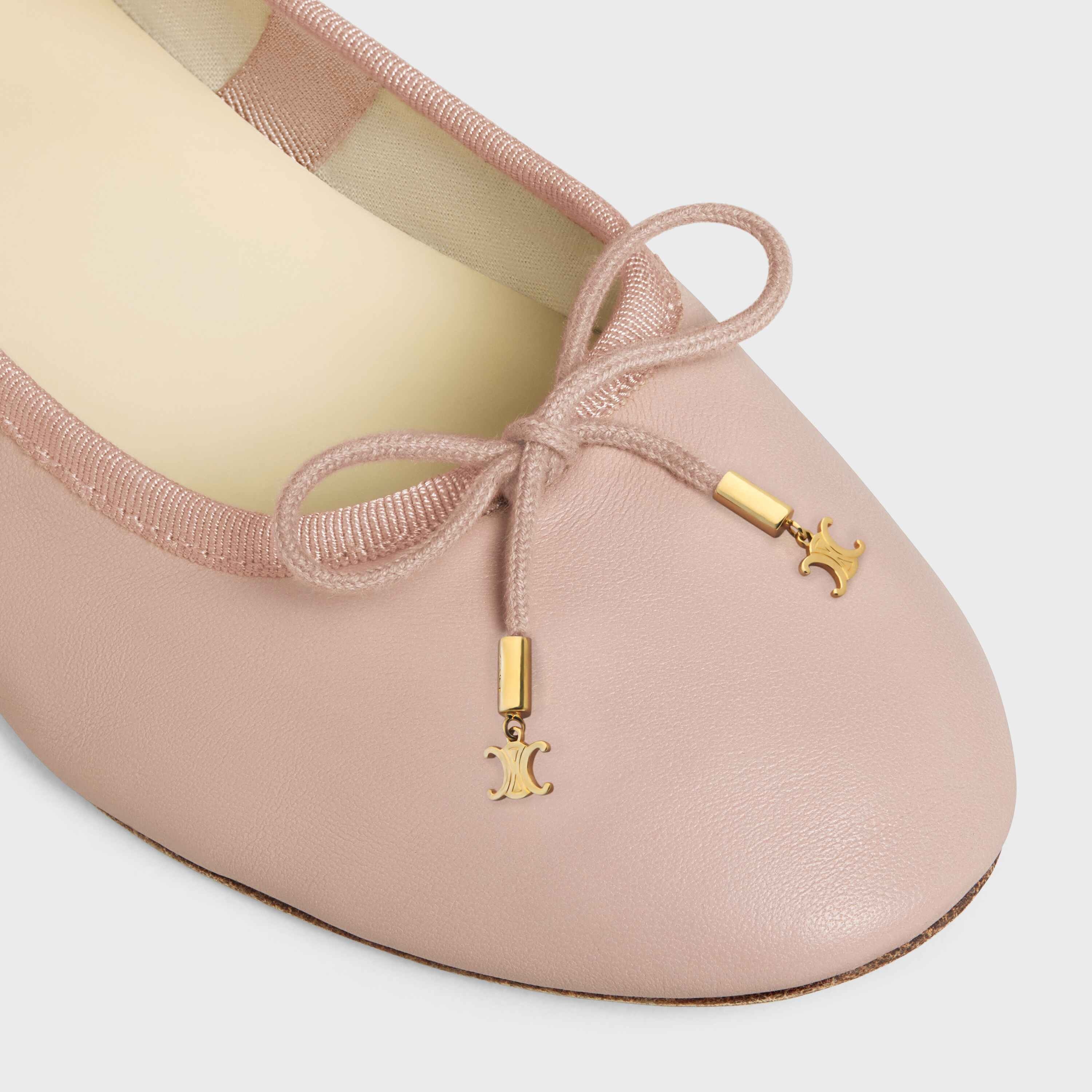 Les Ballerines Celine Ballerina with Laces in Lambskin - 4