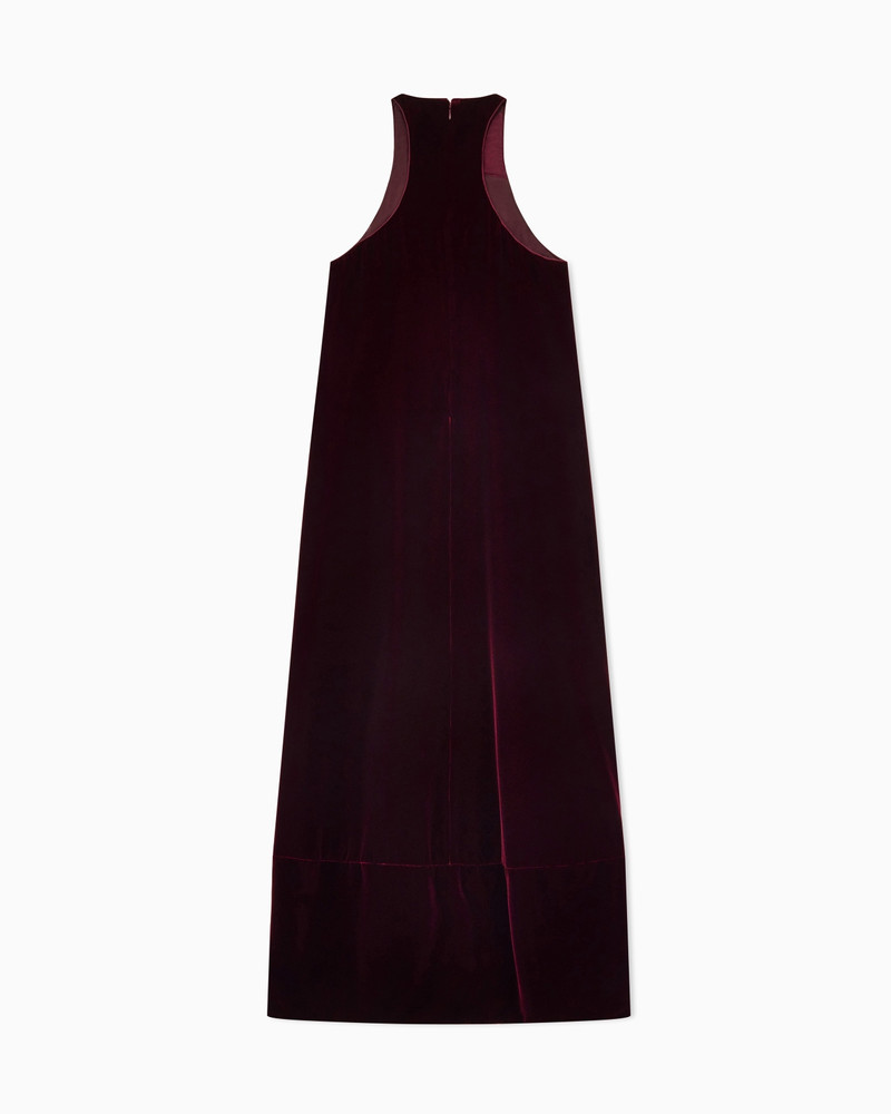 EMBROIDERED VELVET EVENING DRESS WITH BEADS AND SEQUINS 3