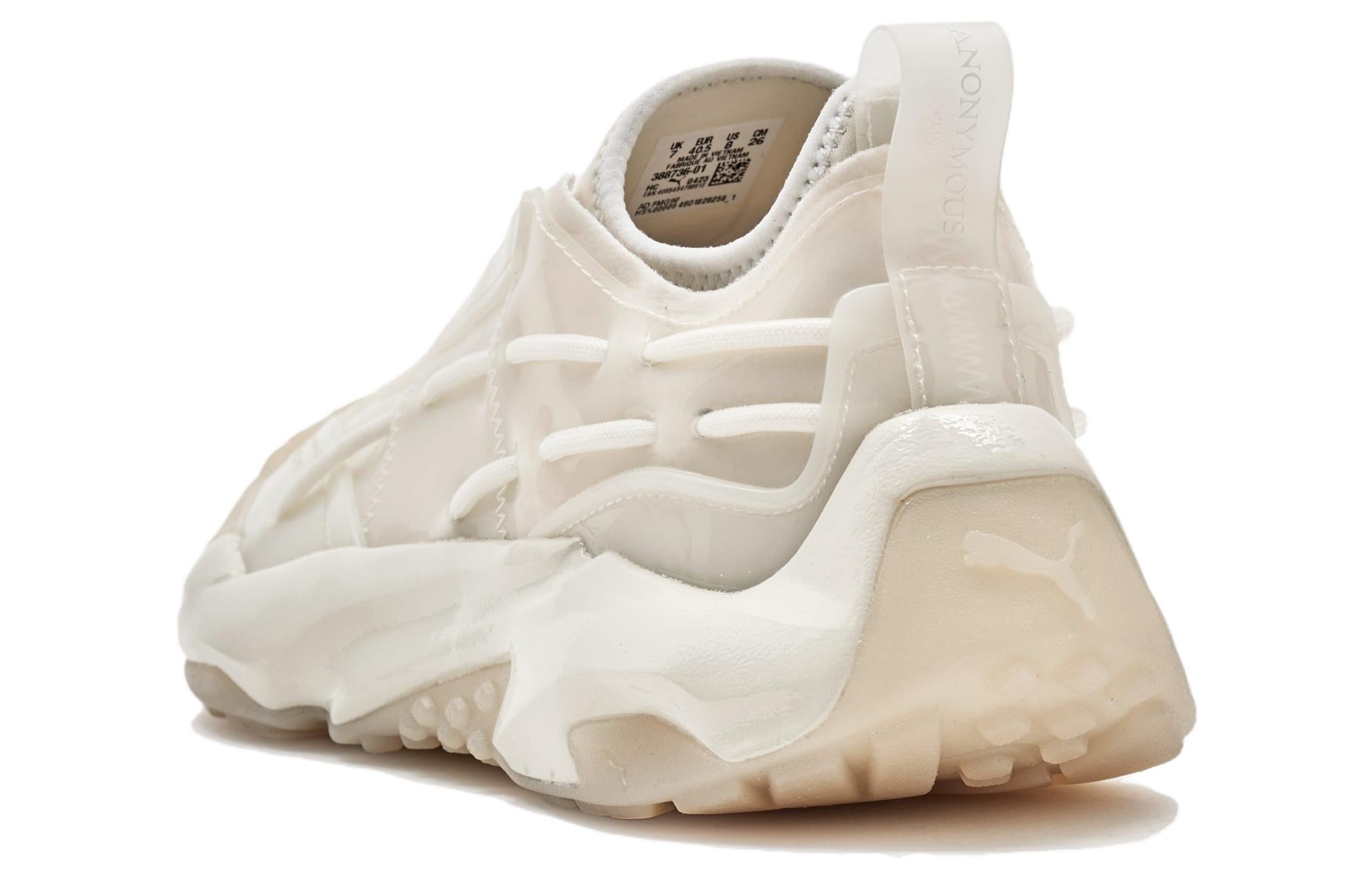 (WMNS) PUMA Plexus Vinyl Anonymous Club Shoes 'Warm White' 388736-01 - 5