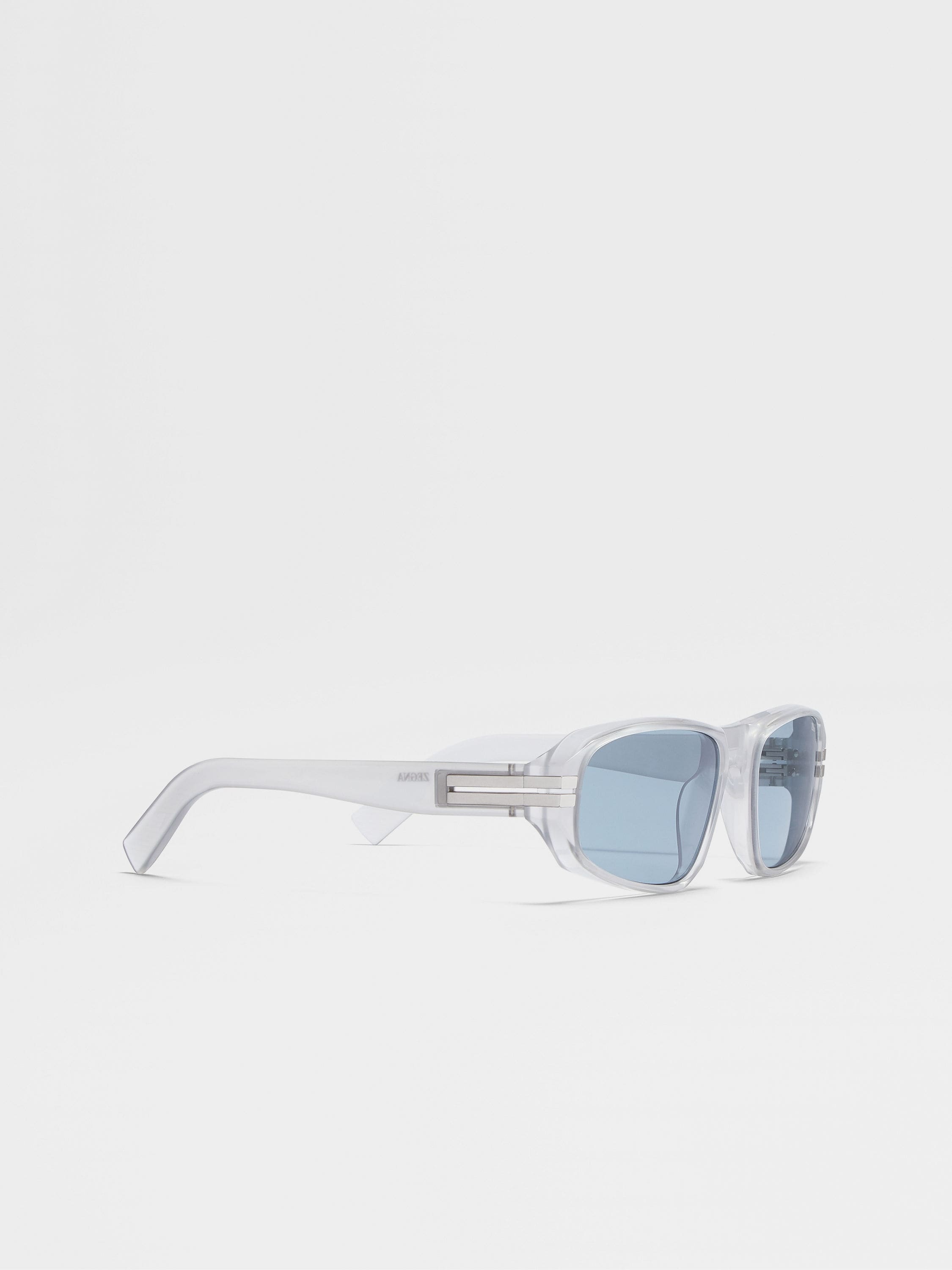 LIGHT GREY ACETATE SUNGLASSES - 3