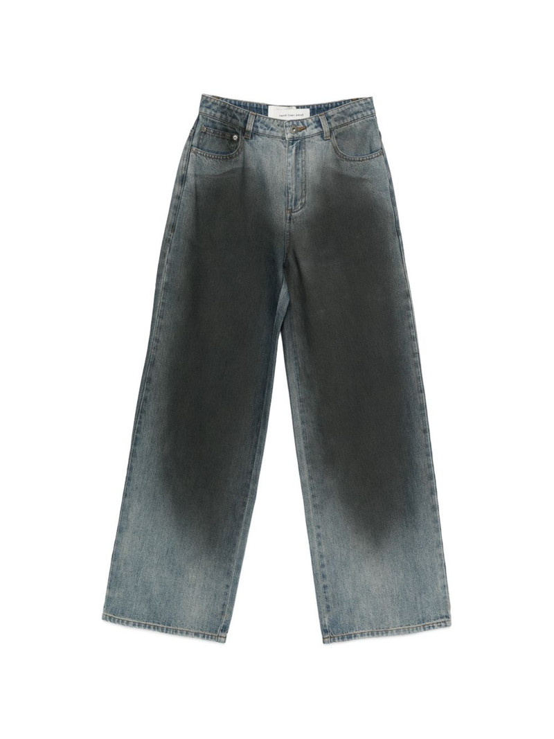 faded-effect denim jeans 1