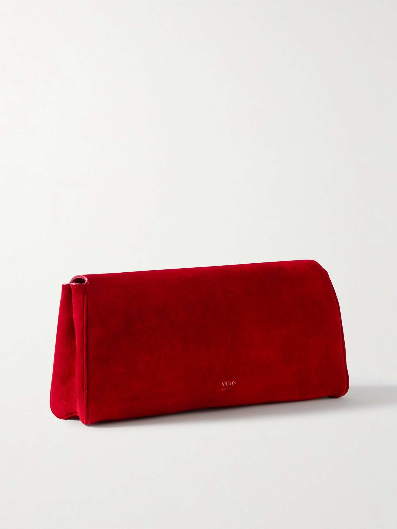 Audrey suede clutch Red - 3