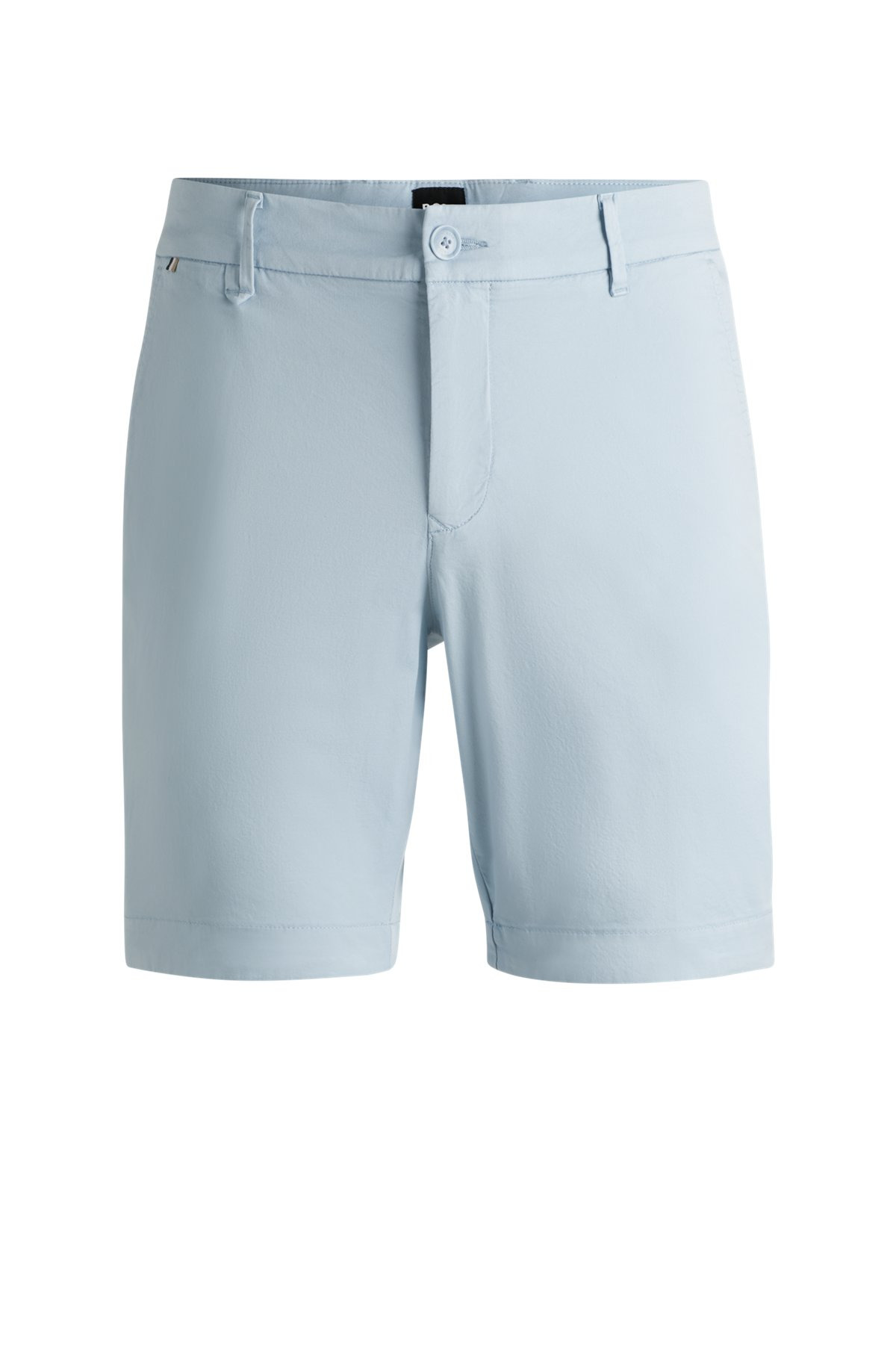SLIM-FIT SHORTS IN STRETCH-COTTON TWILL - 1