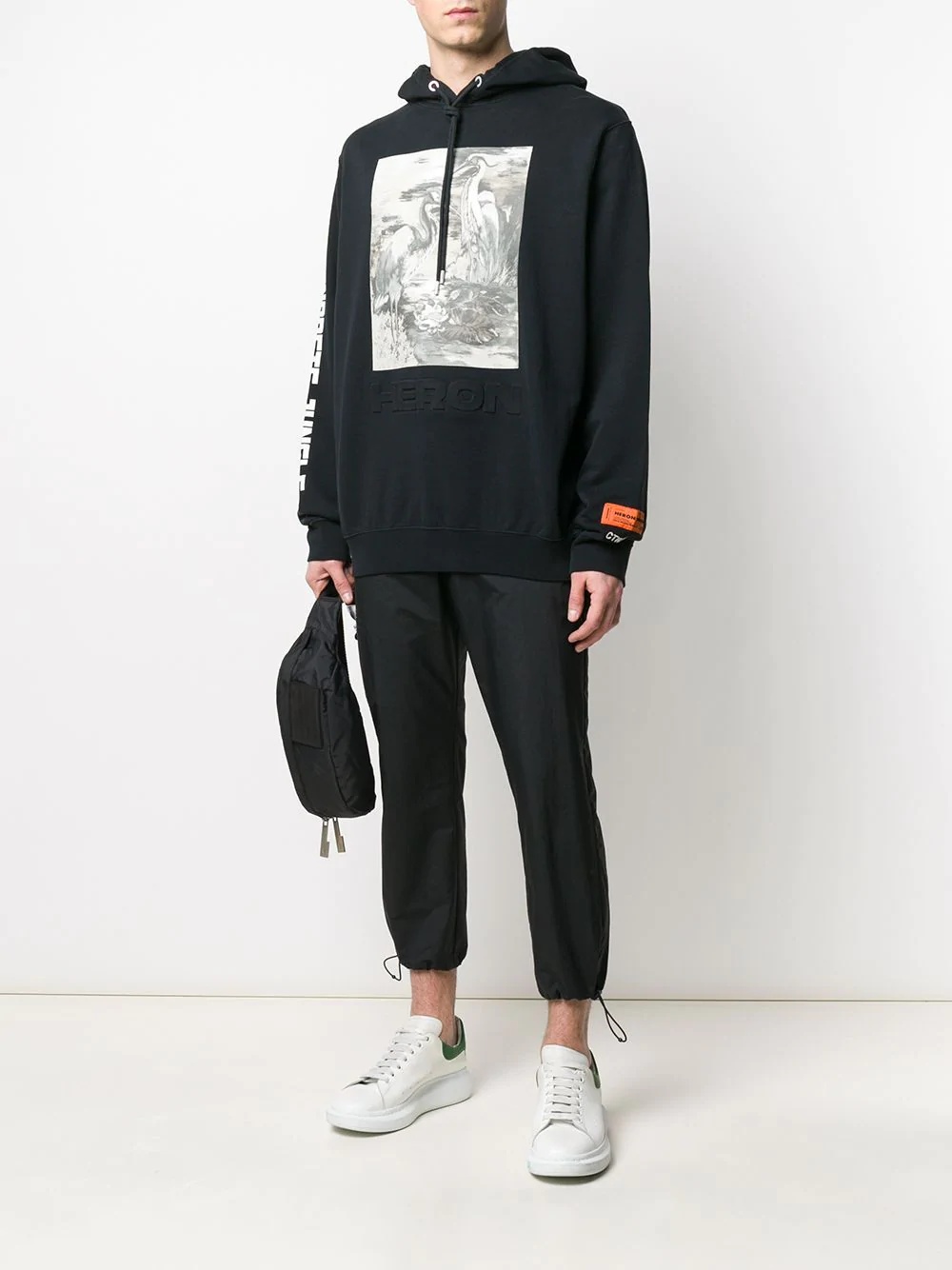 Heron print hoodie - 2