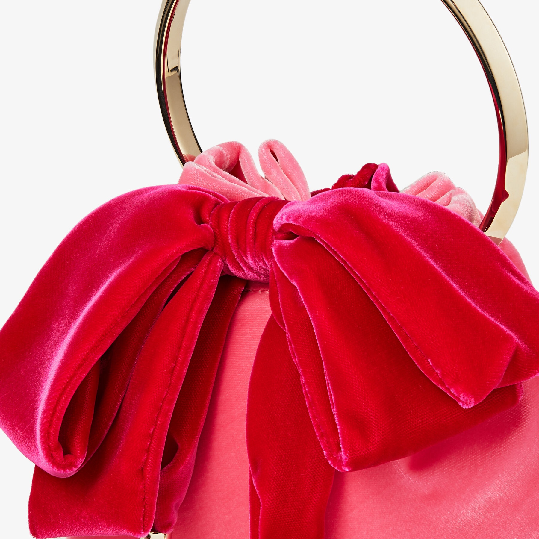 Bon Bon
Candy Pink Velvet Bag With Bow - 7