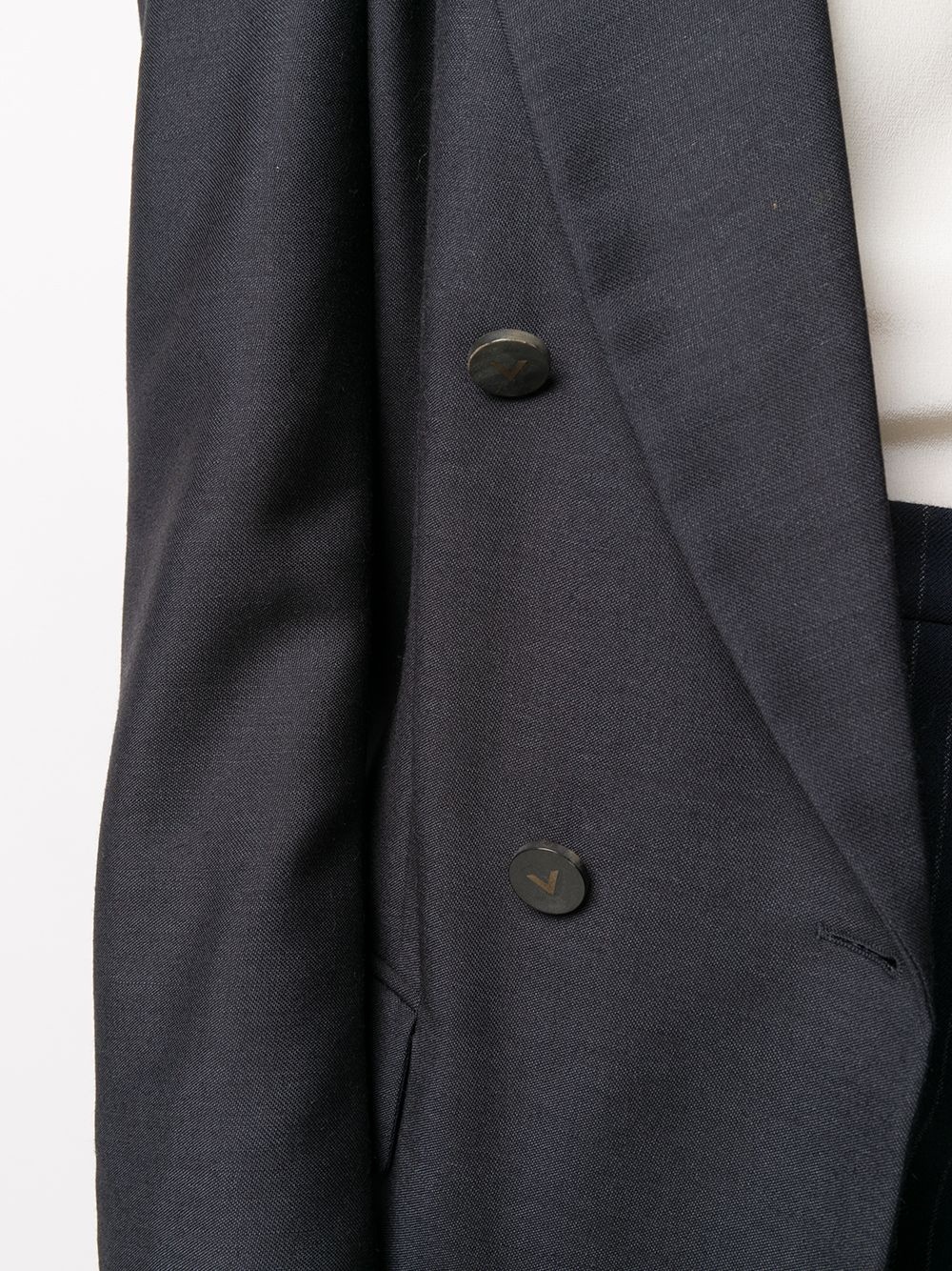 notched-lapel double-breasted blazer - 5