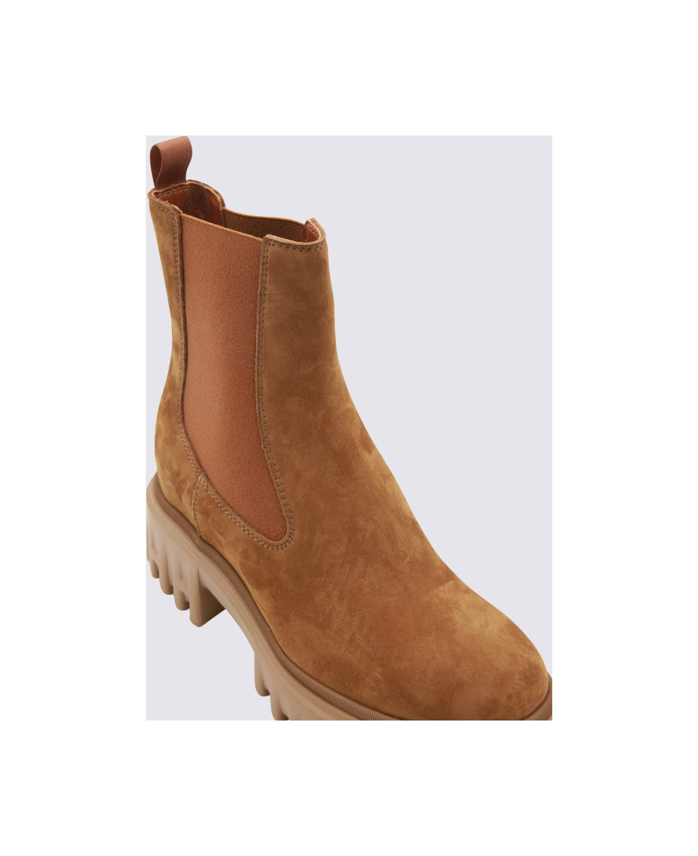 Brown Leather Chelsea Boots - 4