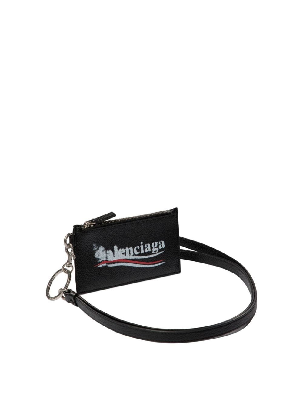 logo-print cardholder keyring - 2
