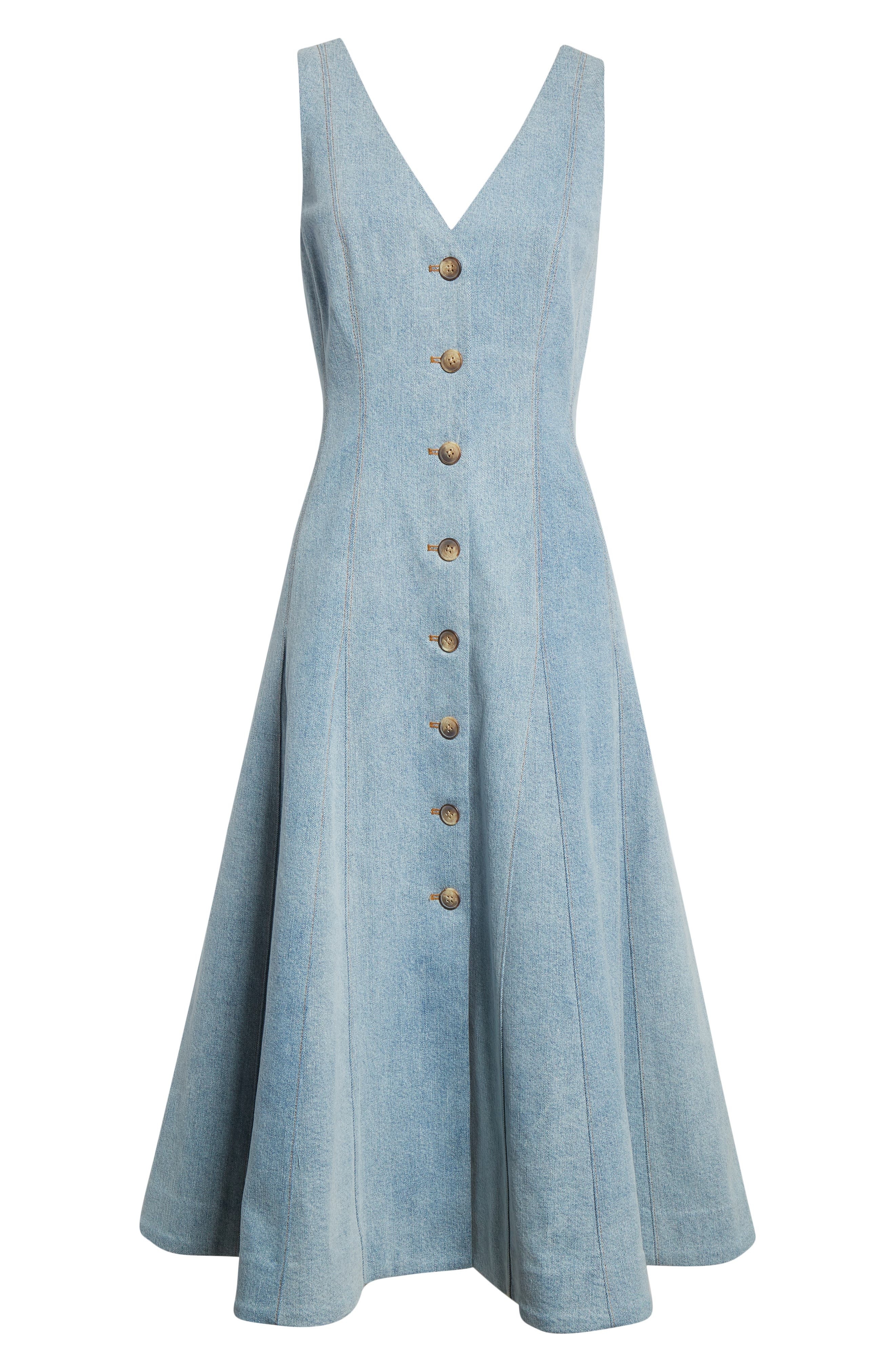 Veronica Beard Lou A-Line Denim Dress in Blue Mirage at Nordstrom - 5