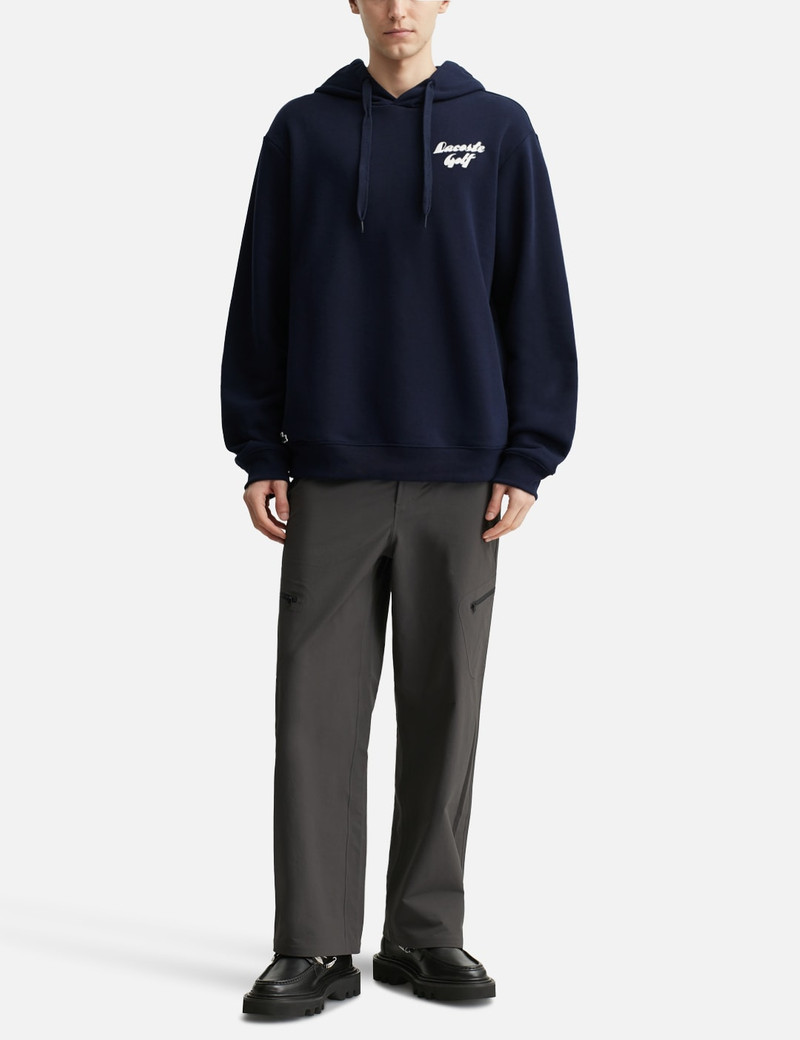 LACOSTE PRINTED FLEECE GOLF HOODIE outlook