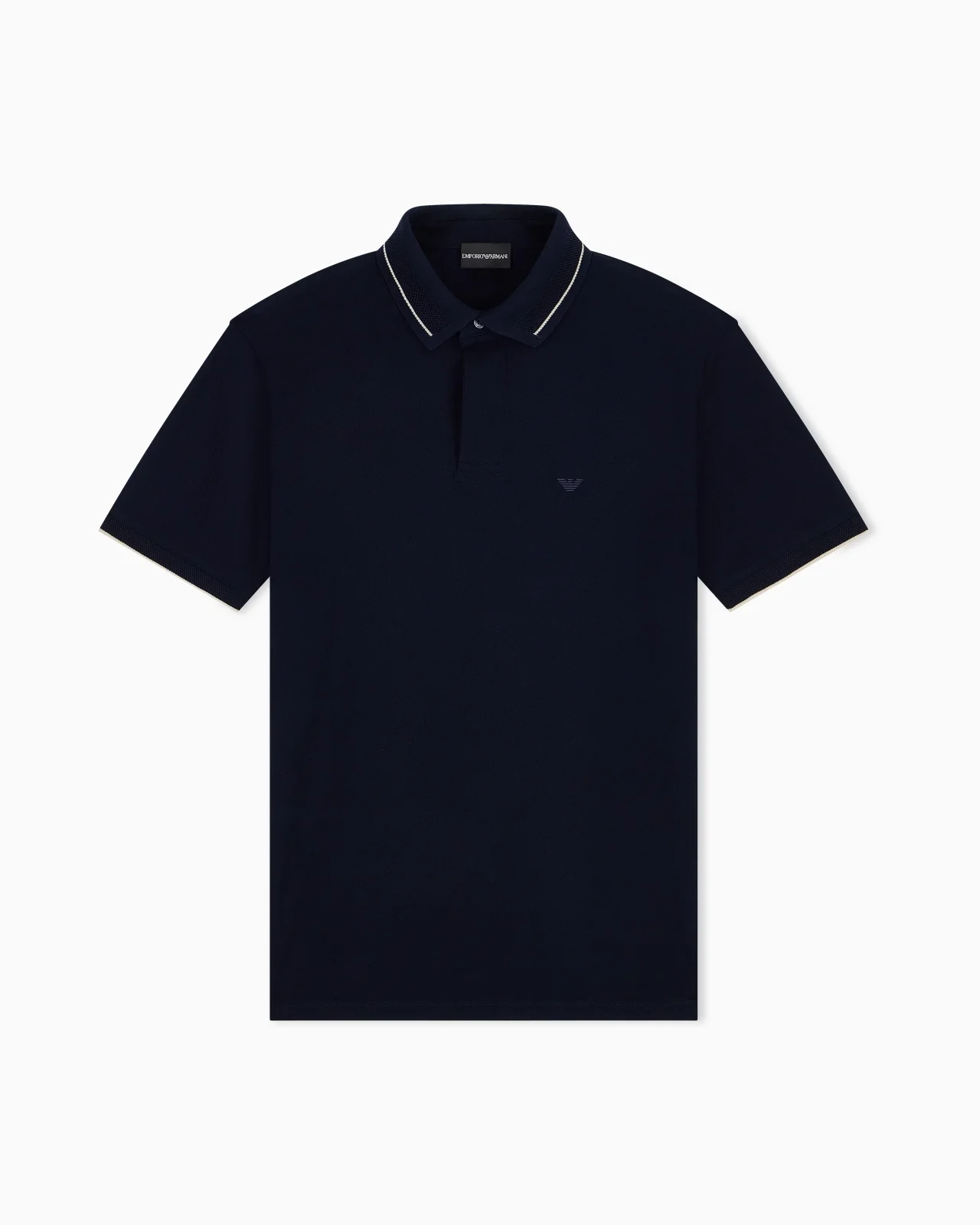 POLO SHIRT WITH REGULAR FIT IN COTTON PIQUE - 1