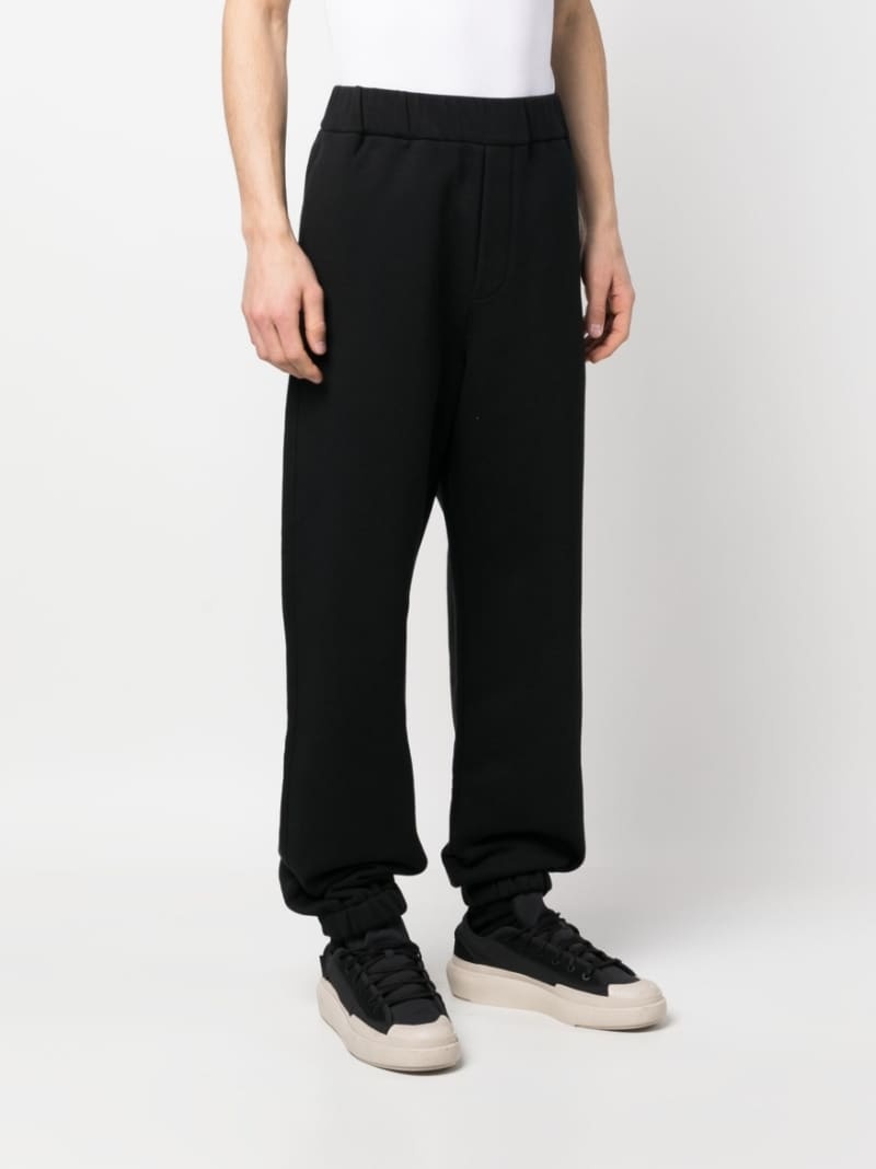elasticated-waist cotton track pants - 3