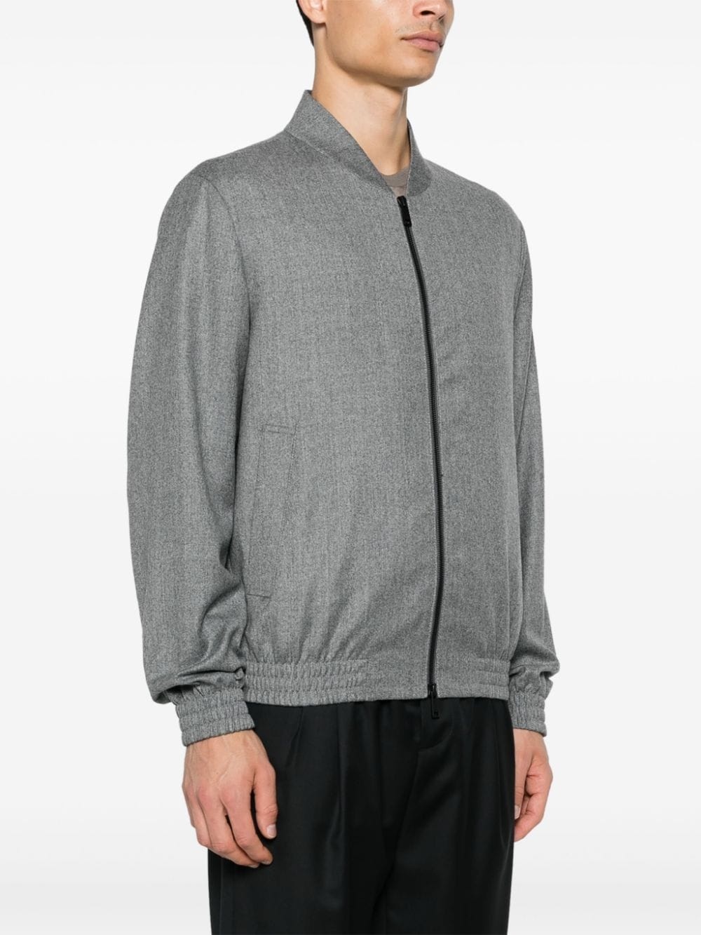 wool bomber jacket - 3