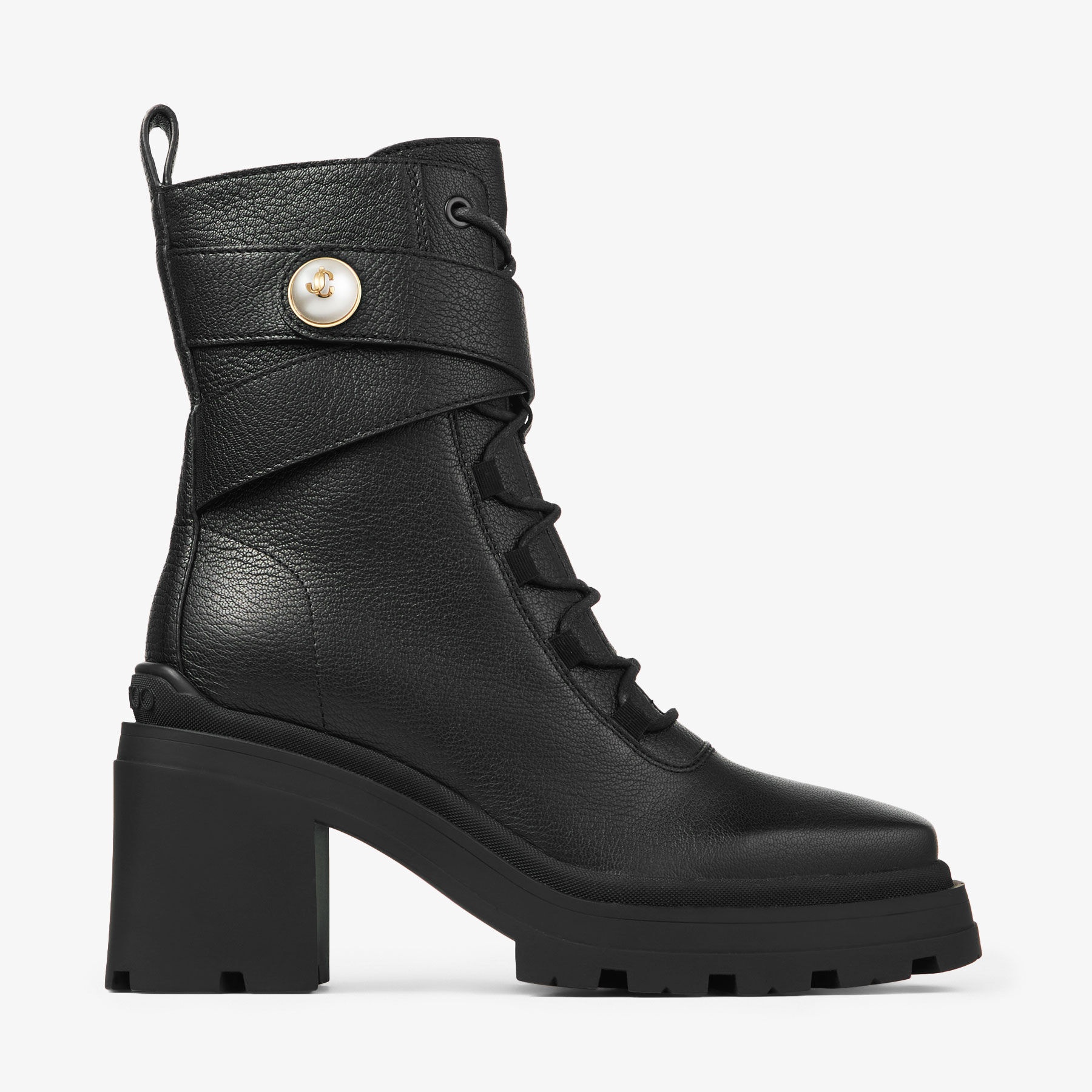 Noemi 80
Black Leather Ankle Boots - 1