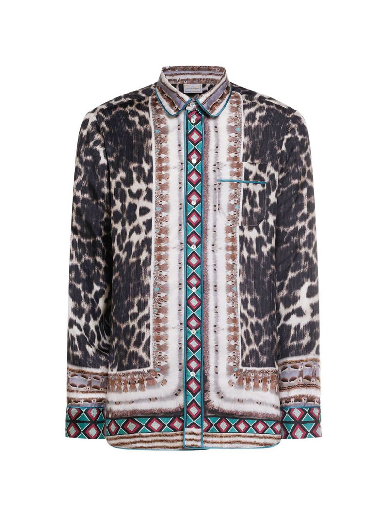 Aloe leopard-print silk shirt 1