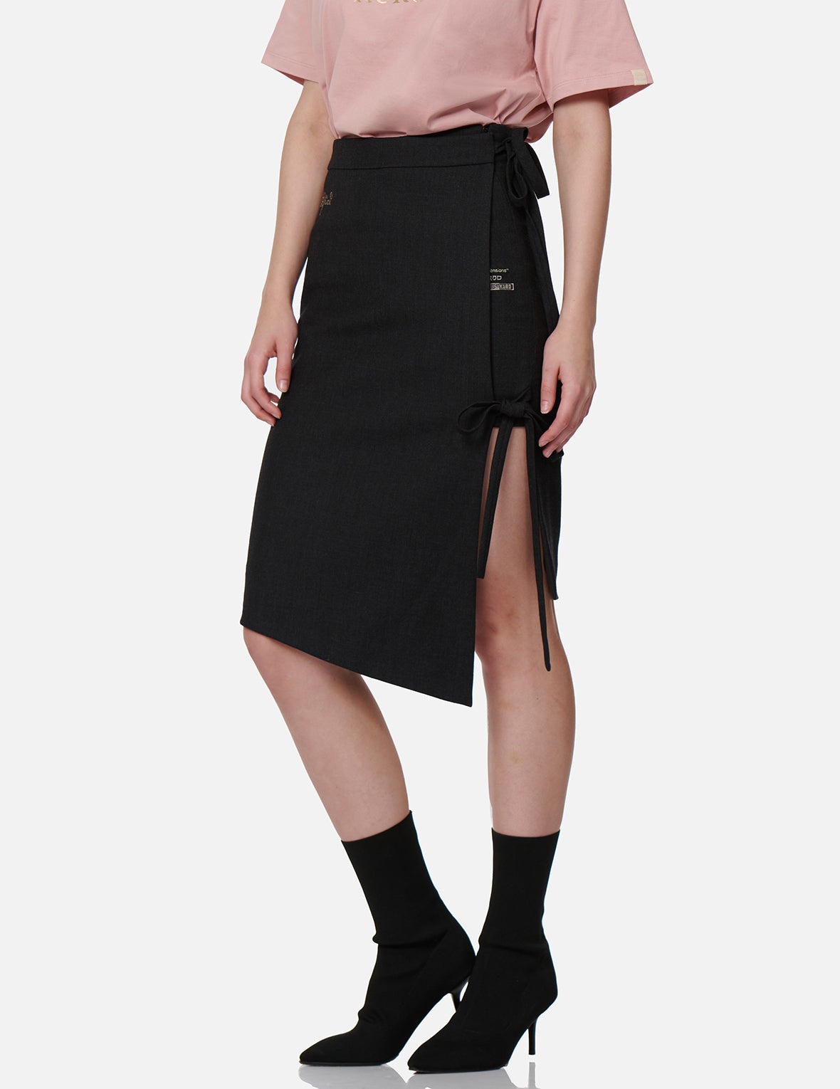 Asymmetric Wrap Skirt - 7