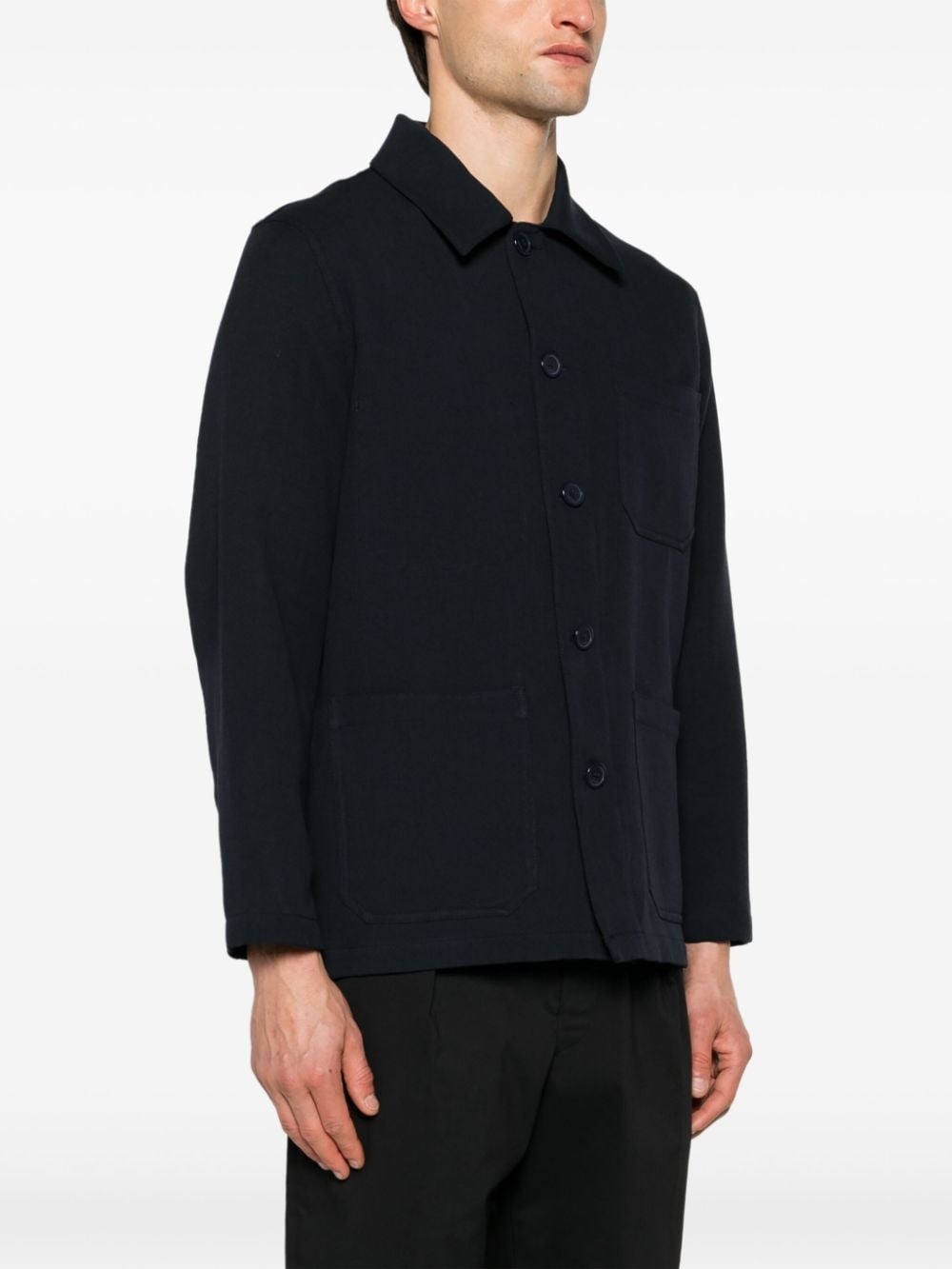Sandro Worker twill shirt jacket farfetch REVERSIBLE