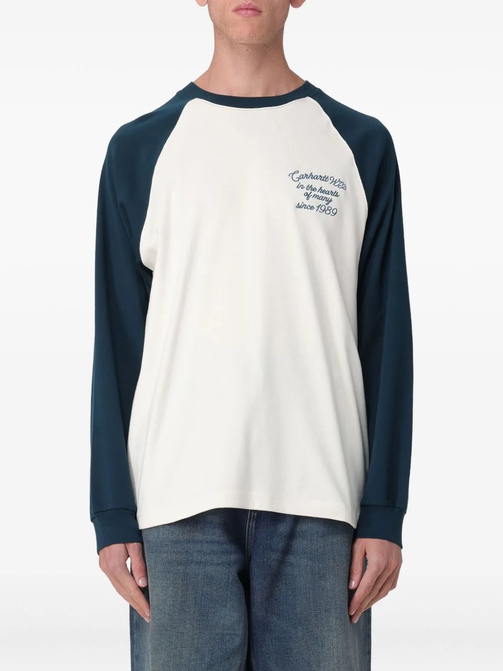 crew-neck long-sleeve T-shirt - 1