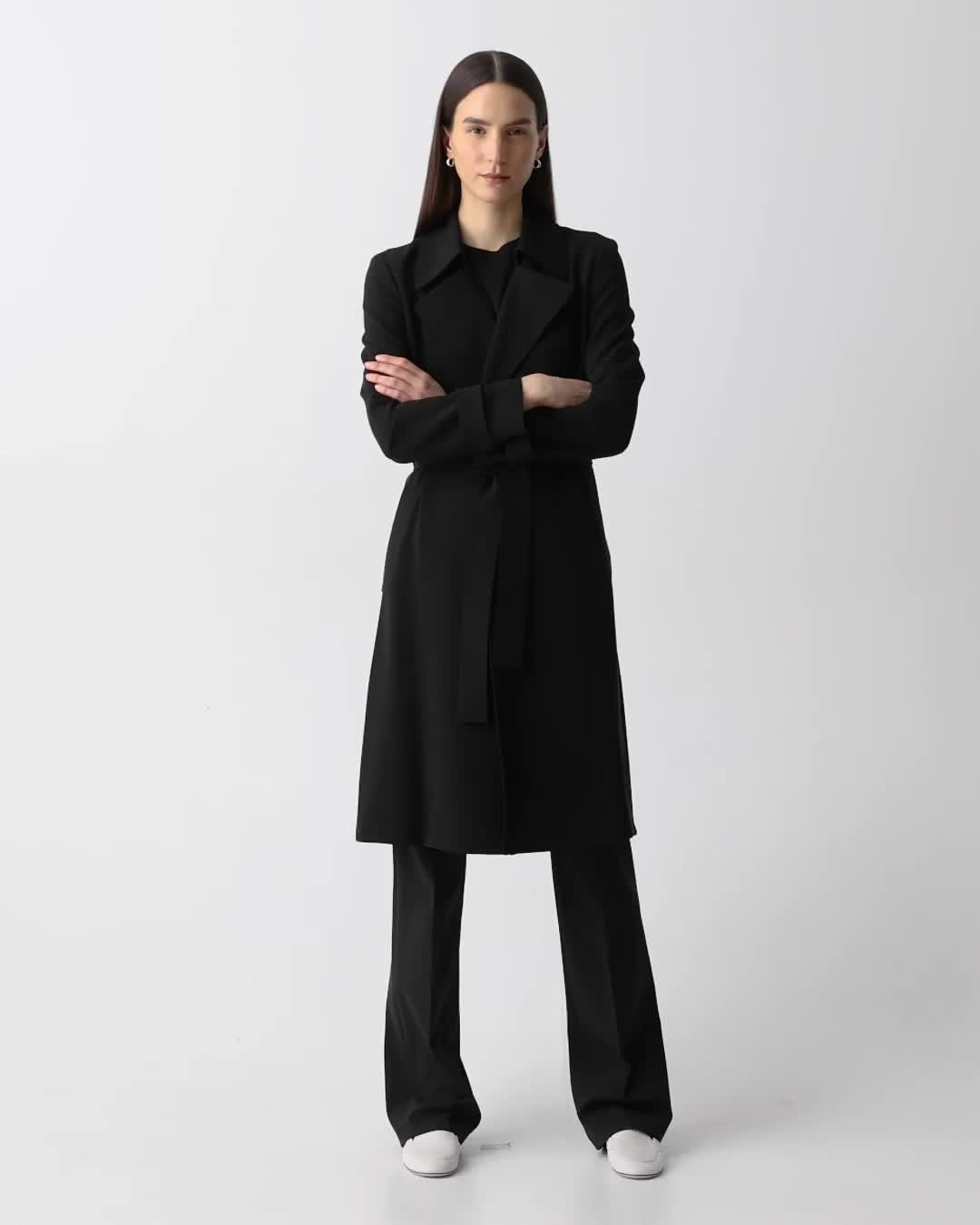 Oaklane Trench Coat in Admiral Crepe - 6