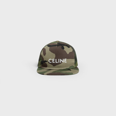 CELINE CELINE PRINT COTTON SNAPBACK CAP outlook