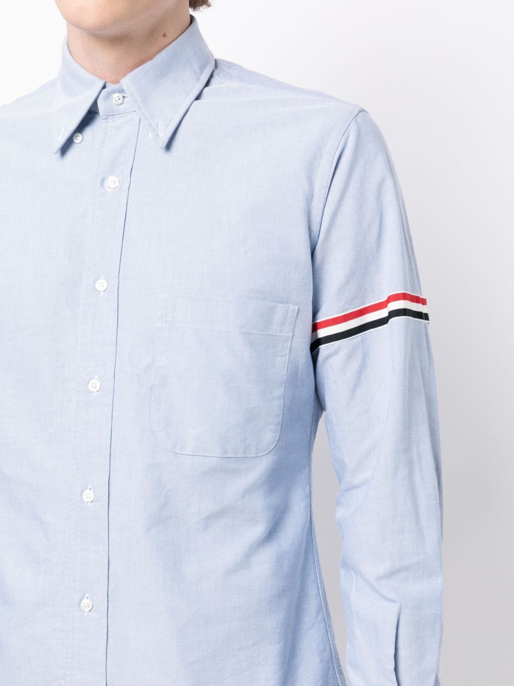 RWB stripe cotton shirt - 5
