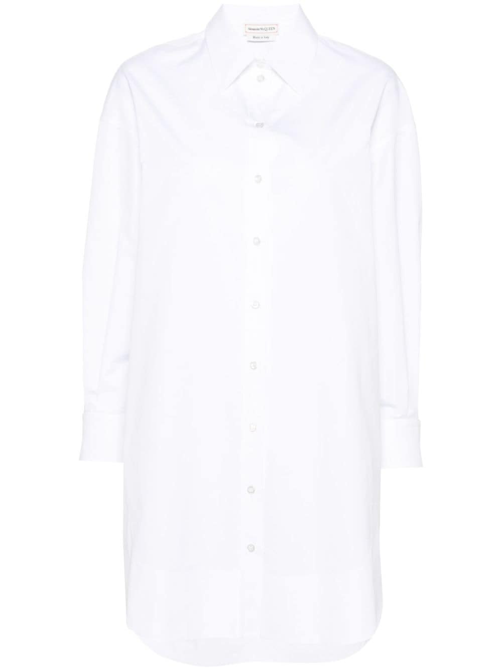 cotton-poplin shirtdress - 1