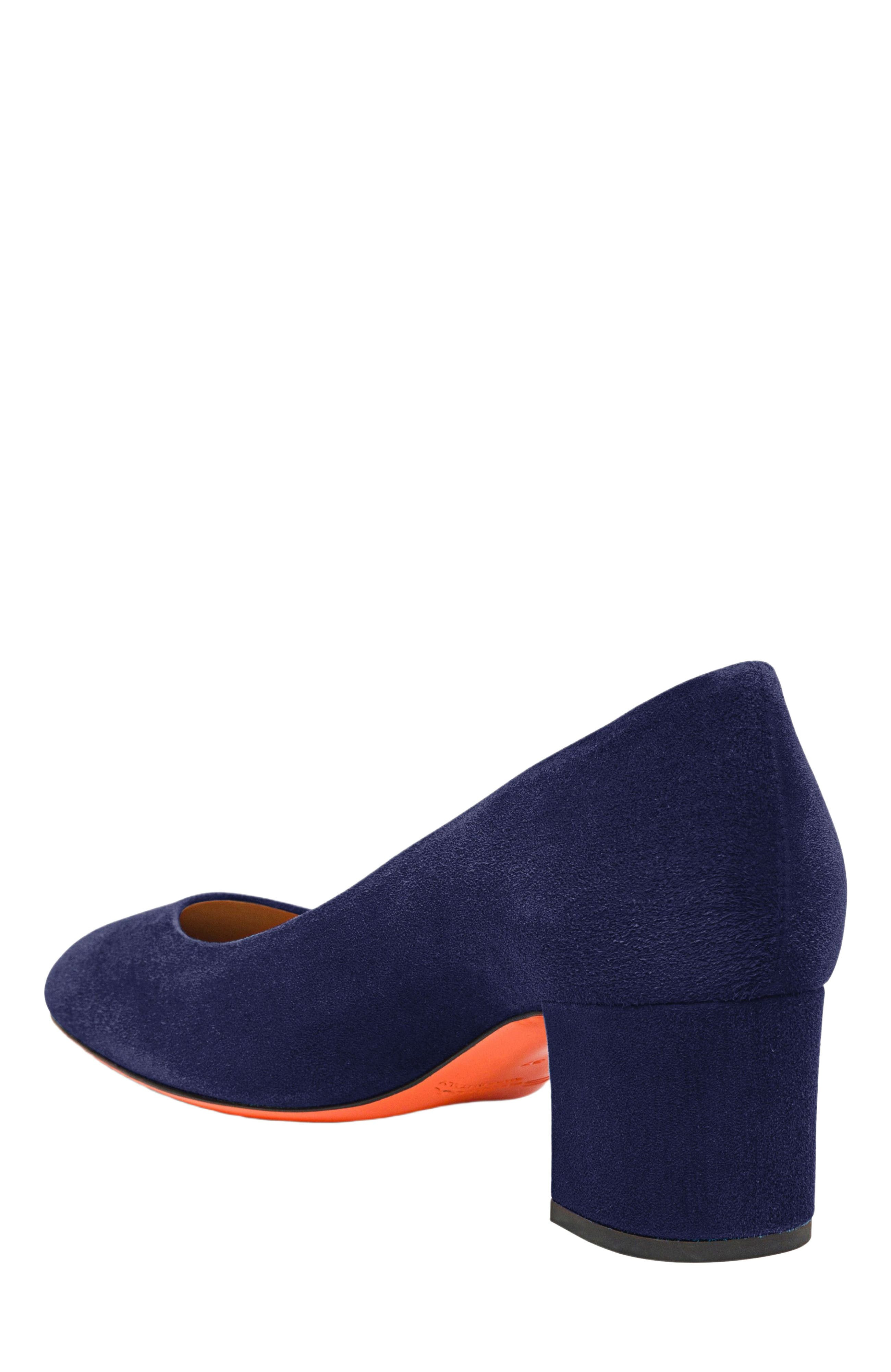 Santoni Women's suede low-heel pump in Blue at Nordstrom - 8