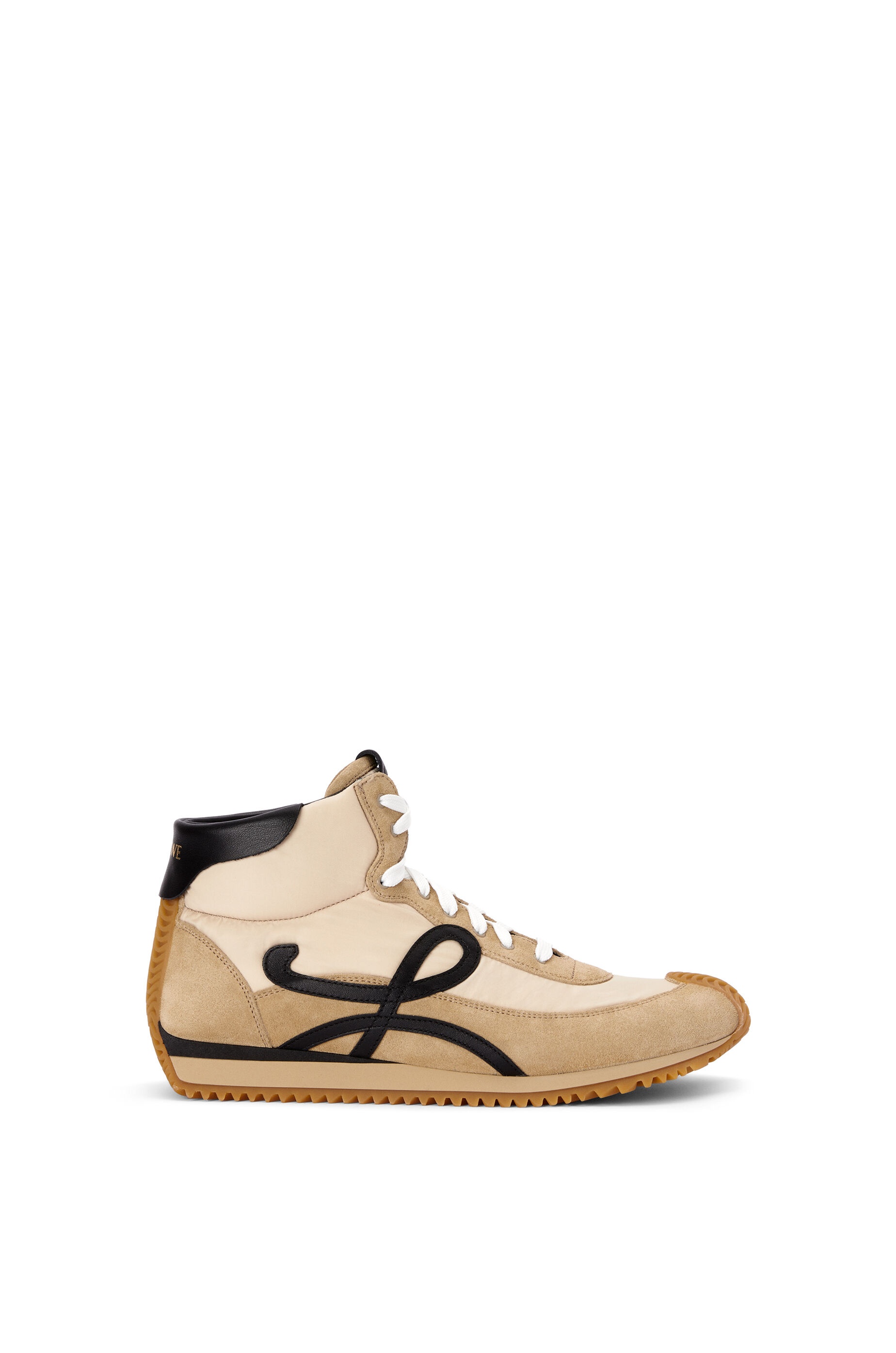 High top Flow runner in nylon and suede - 1