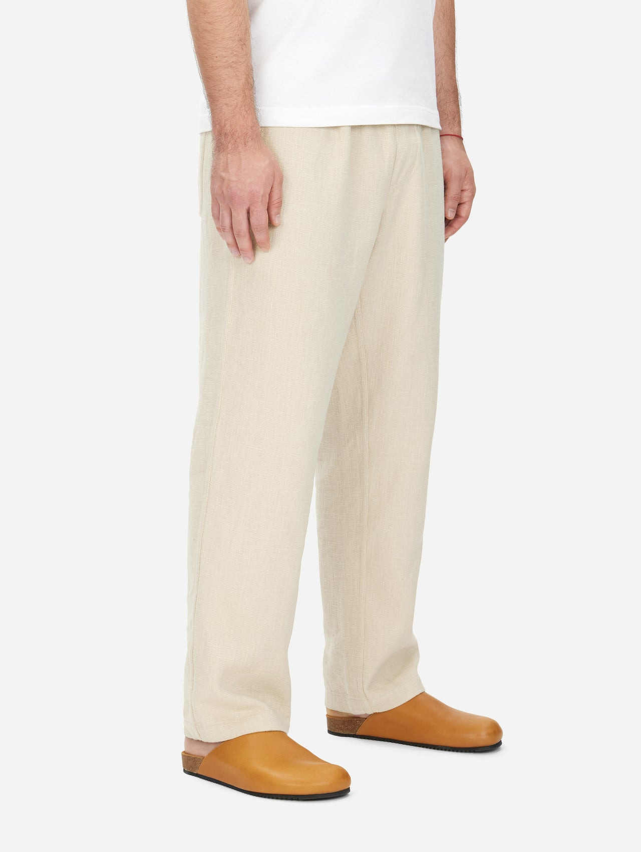 Easy Pant - Alabaster Cotton/Linen - 4