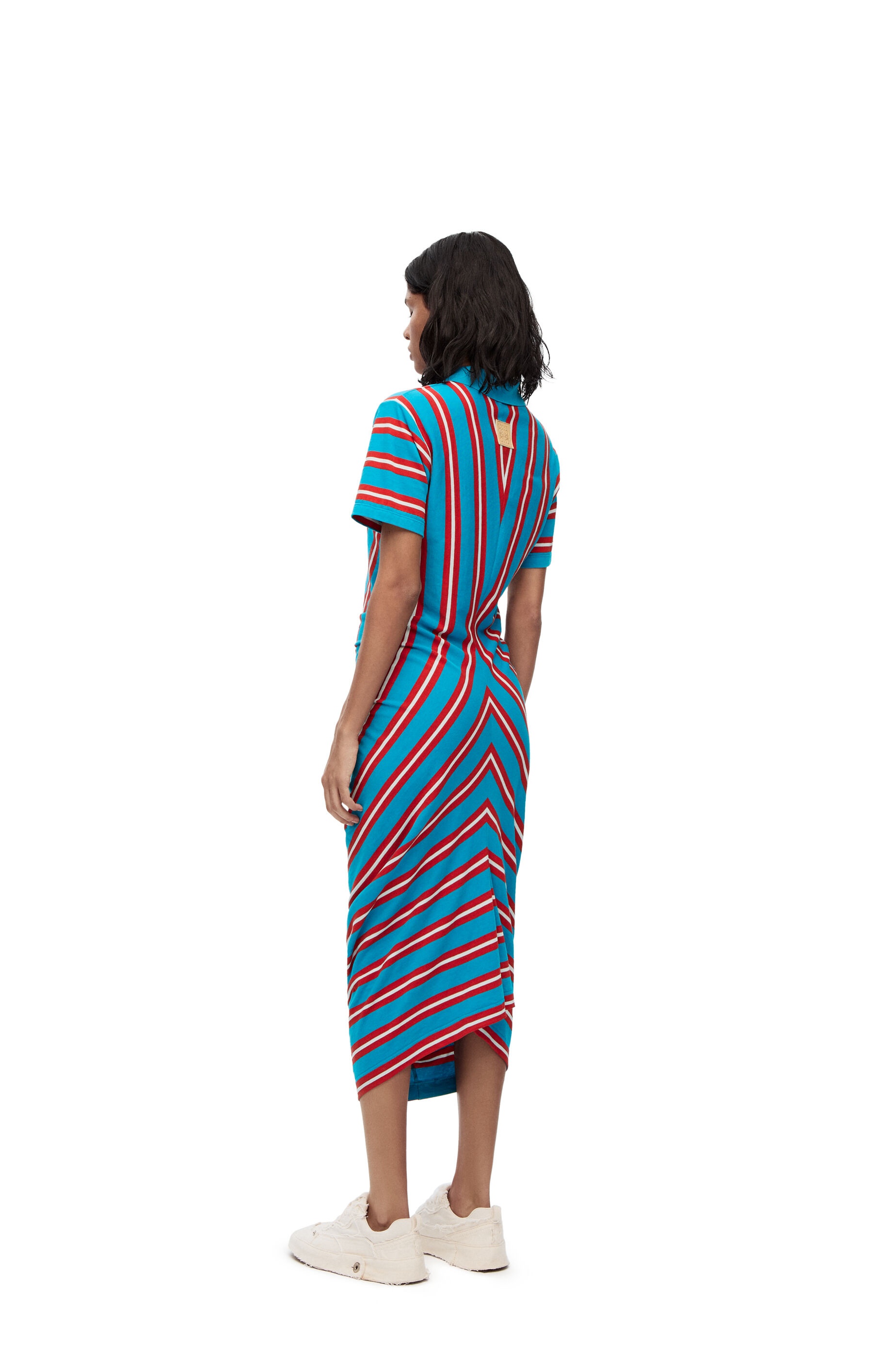 Stripe polo dress in cotton - 3