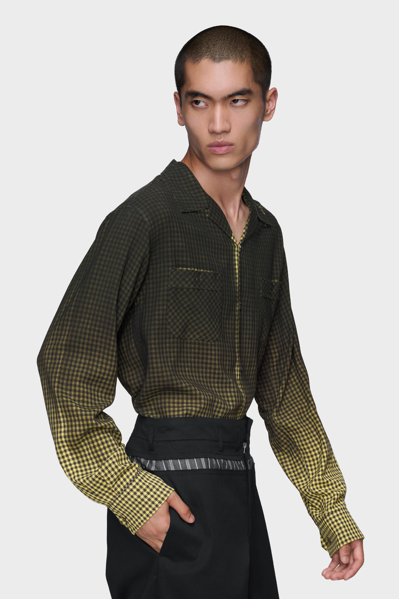 Gradient check shirt 3