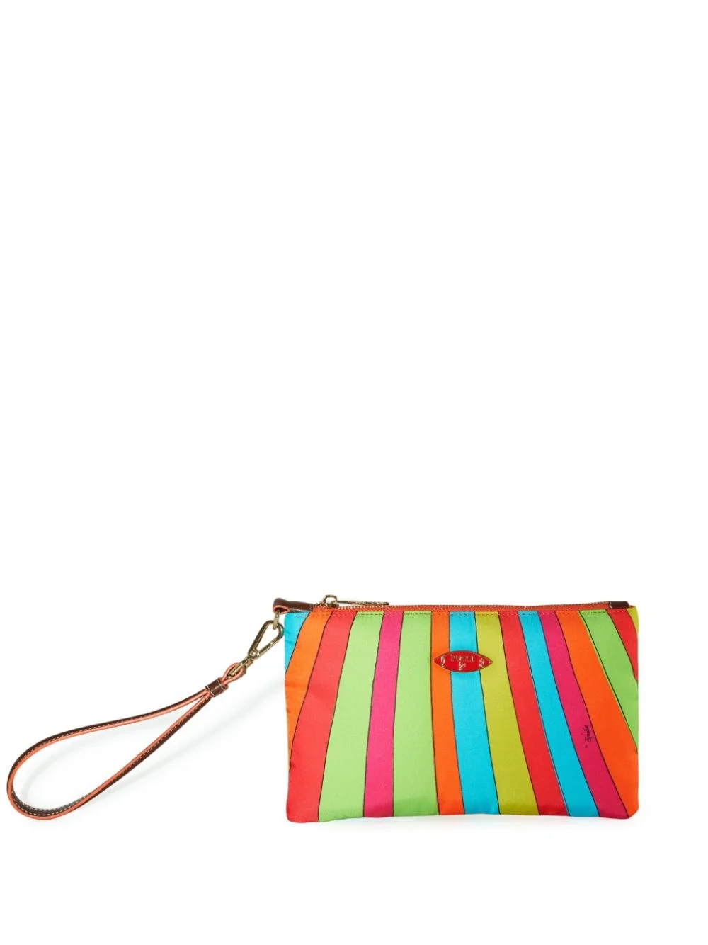 Iride-print clutch bag - 1
