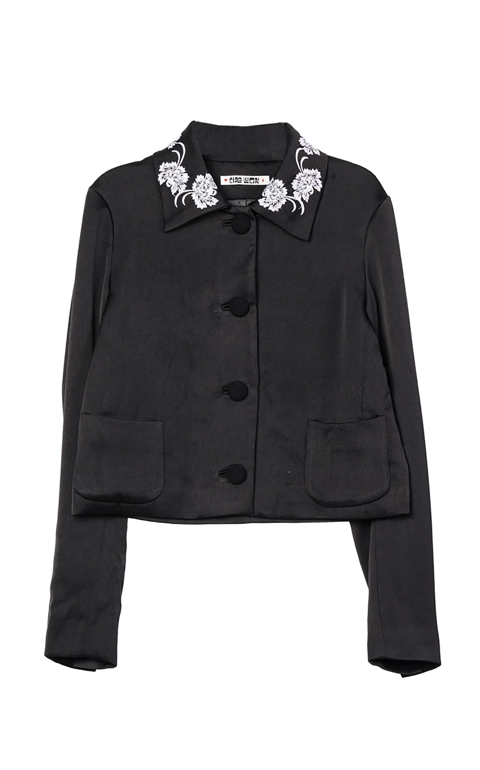 Arlene Satin Jacket black - 1