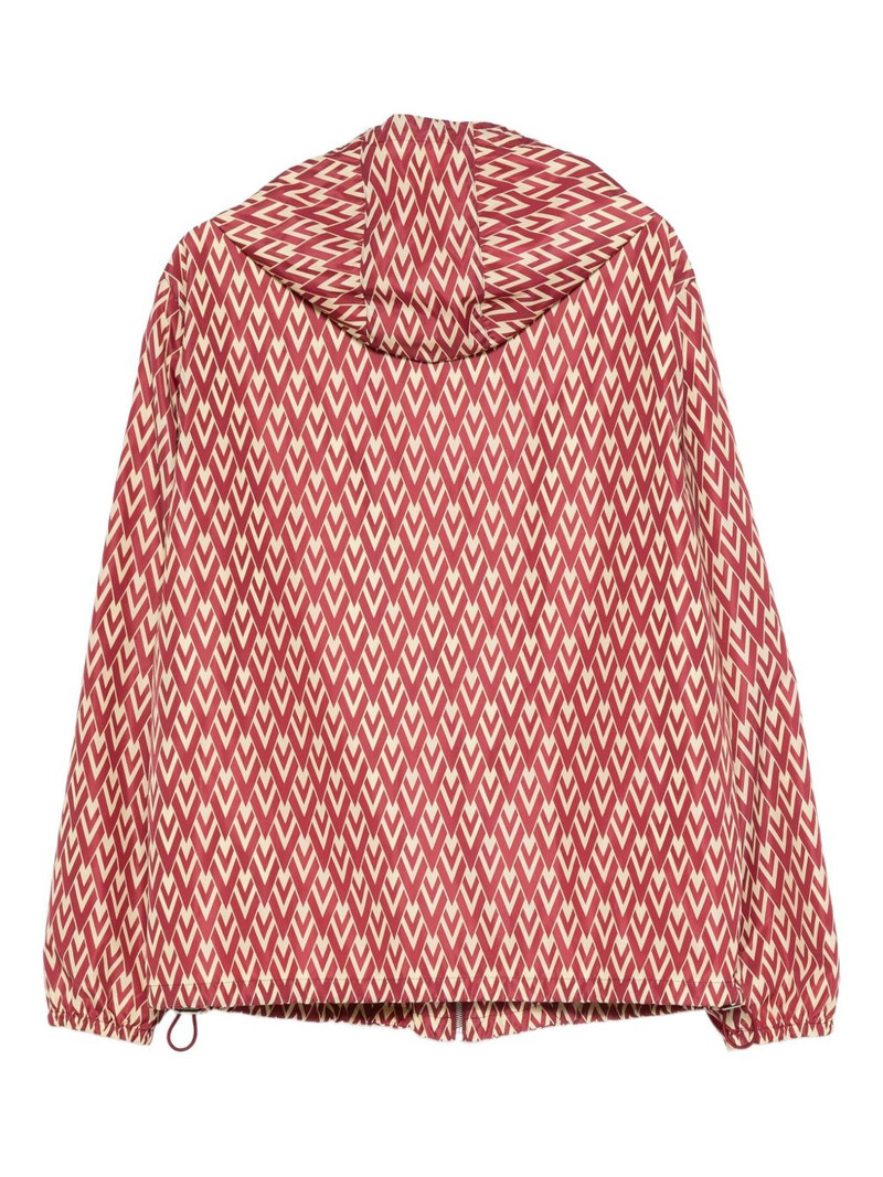 Valentino geometric-pattern hooded jacket outlook