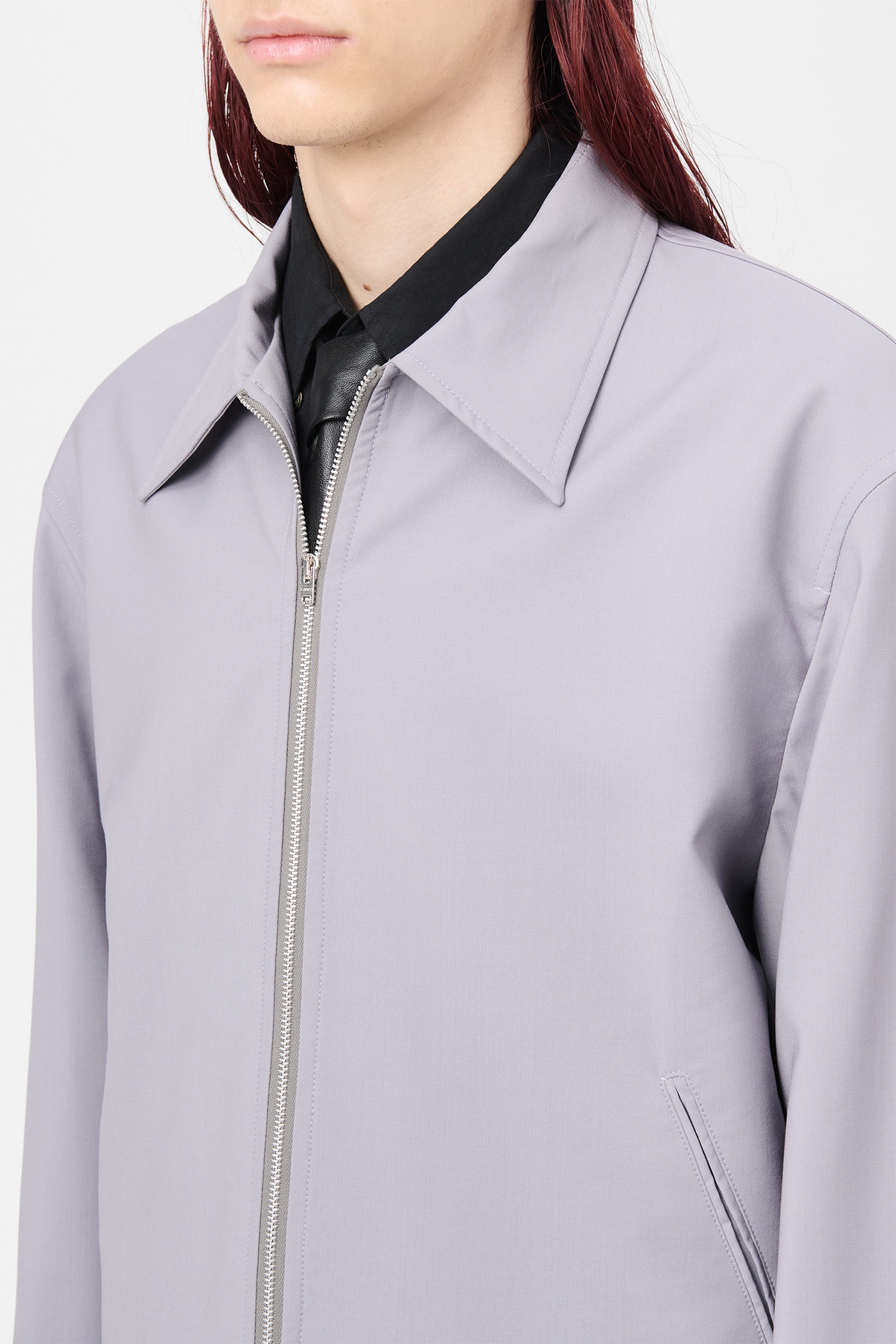 Mini Jacket Dusty Lavender High Twist Wool - 4