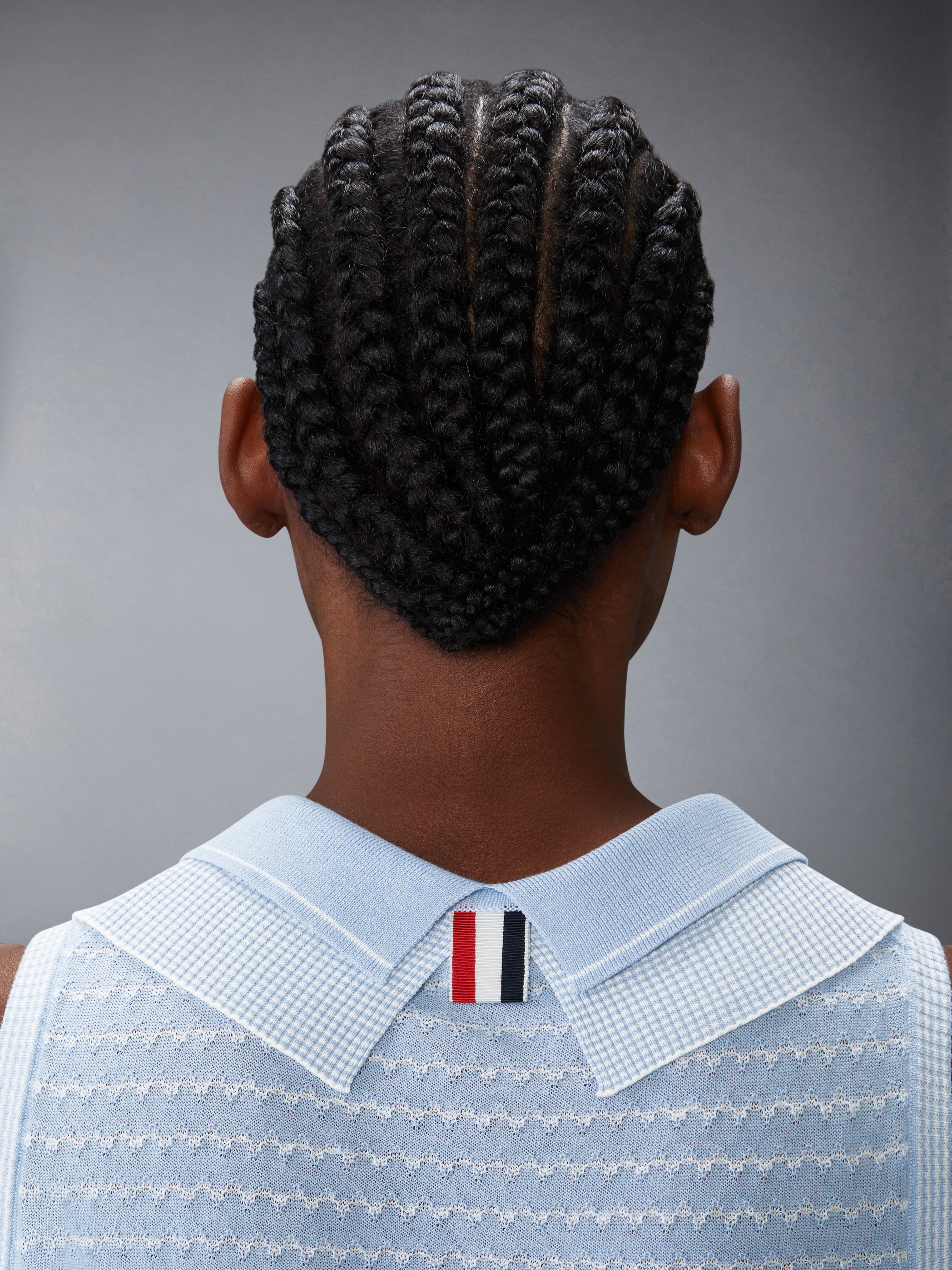 STRIPED TUCK STITCH SHELL TOP - 6