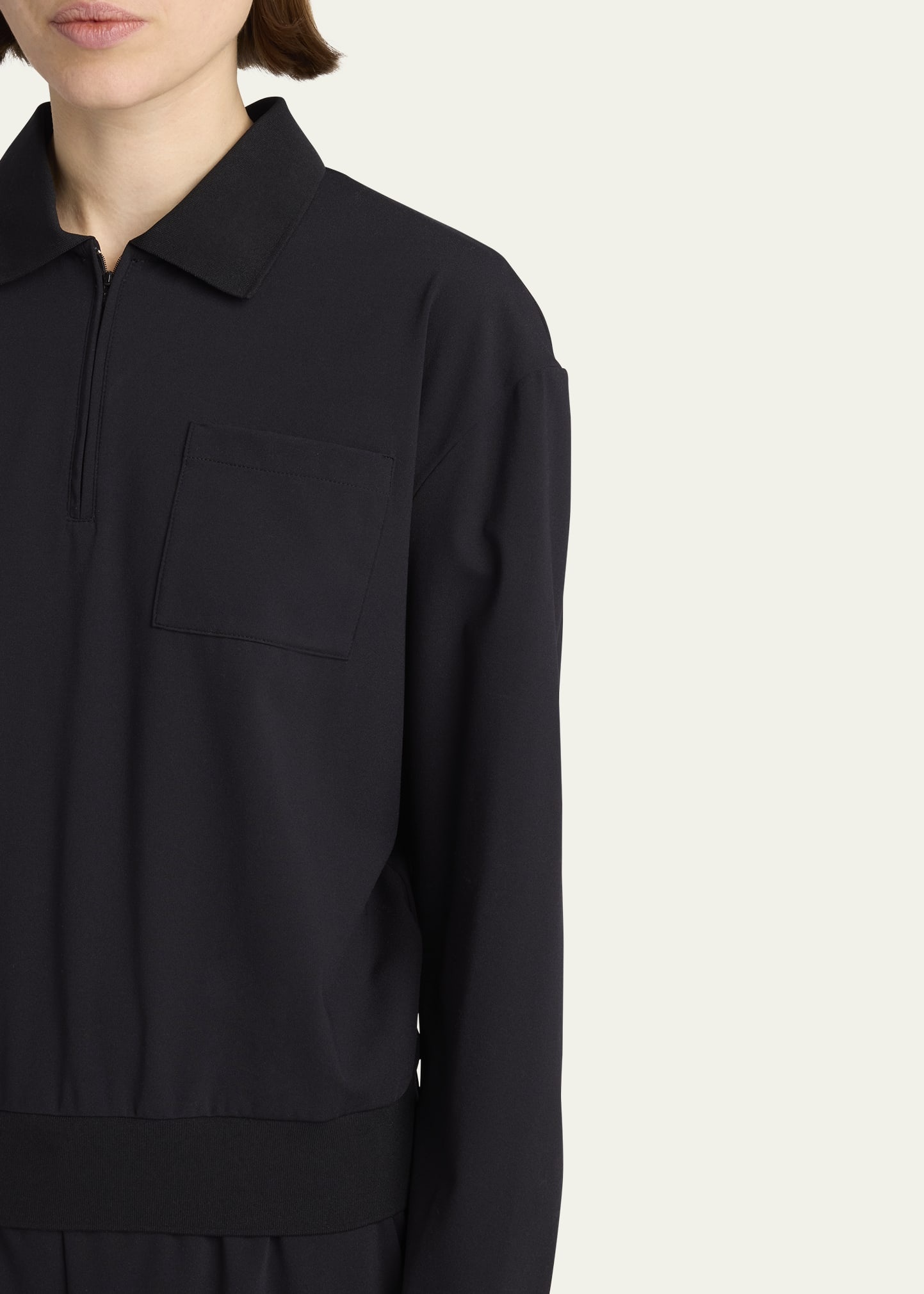 Estee French Terry Polo Top - 5