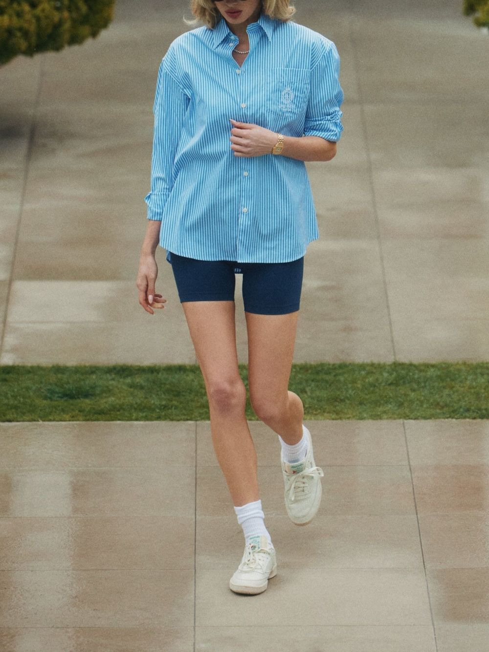 striped embroidered shirt - 5