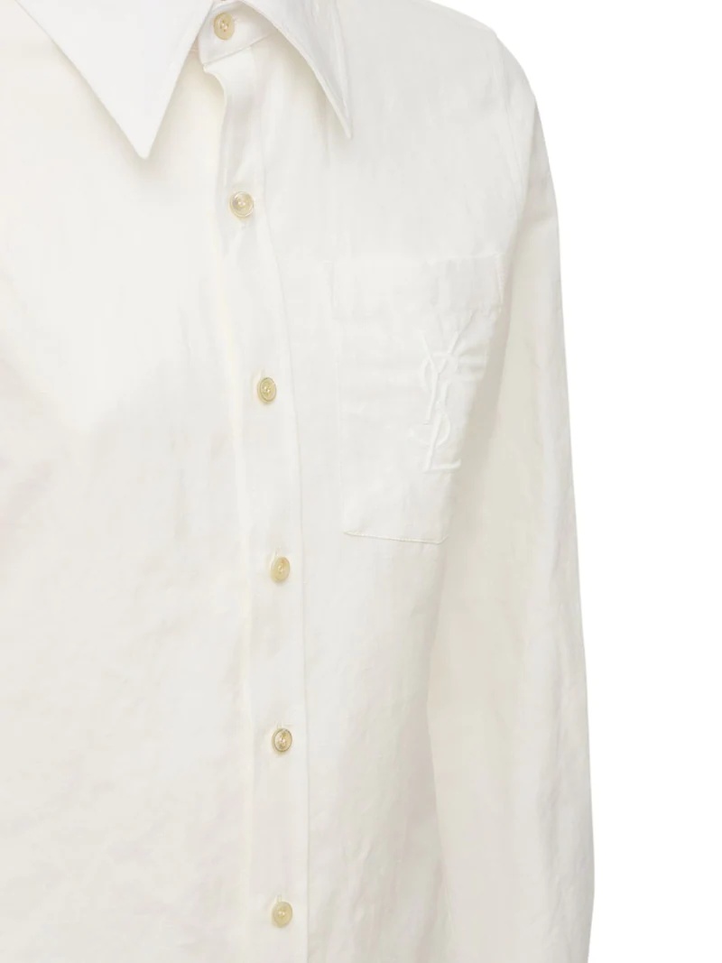 CLASSIC COTTON & LINEN SHIRT - 4