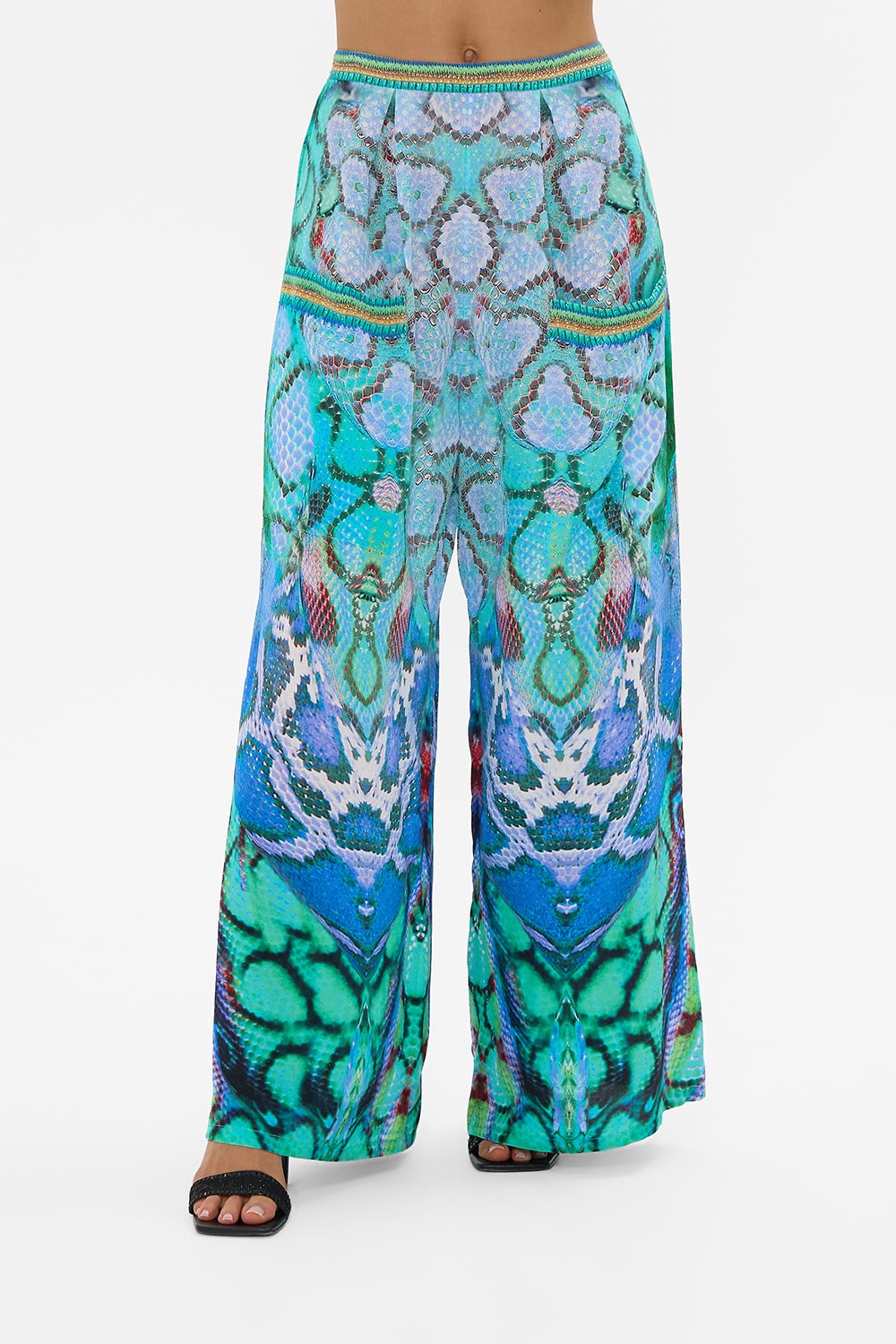 WIDE LEG TROUSER WITH FRONT POCKETS - 5
