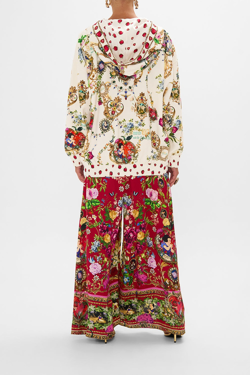 SILK HEM BAND BOYFRIEND HOODIE JUST ONE BITE SNOW WHITE 3