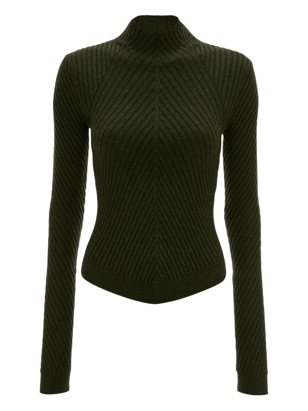 ribbed high-neck sweater - 1