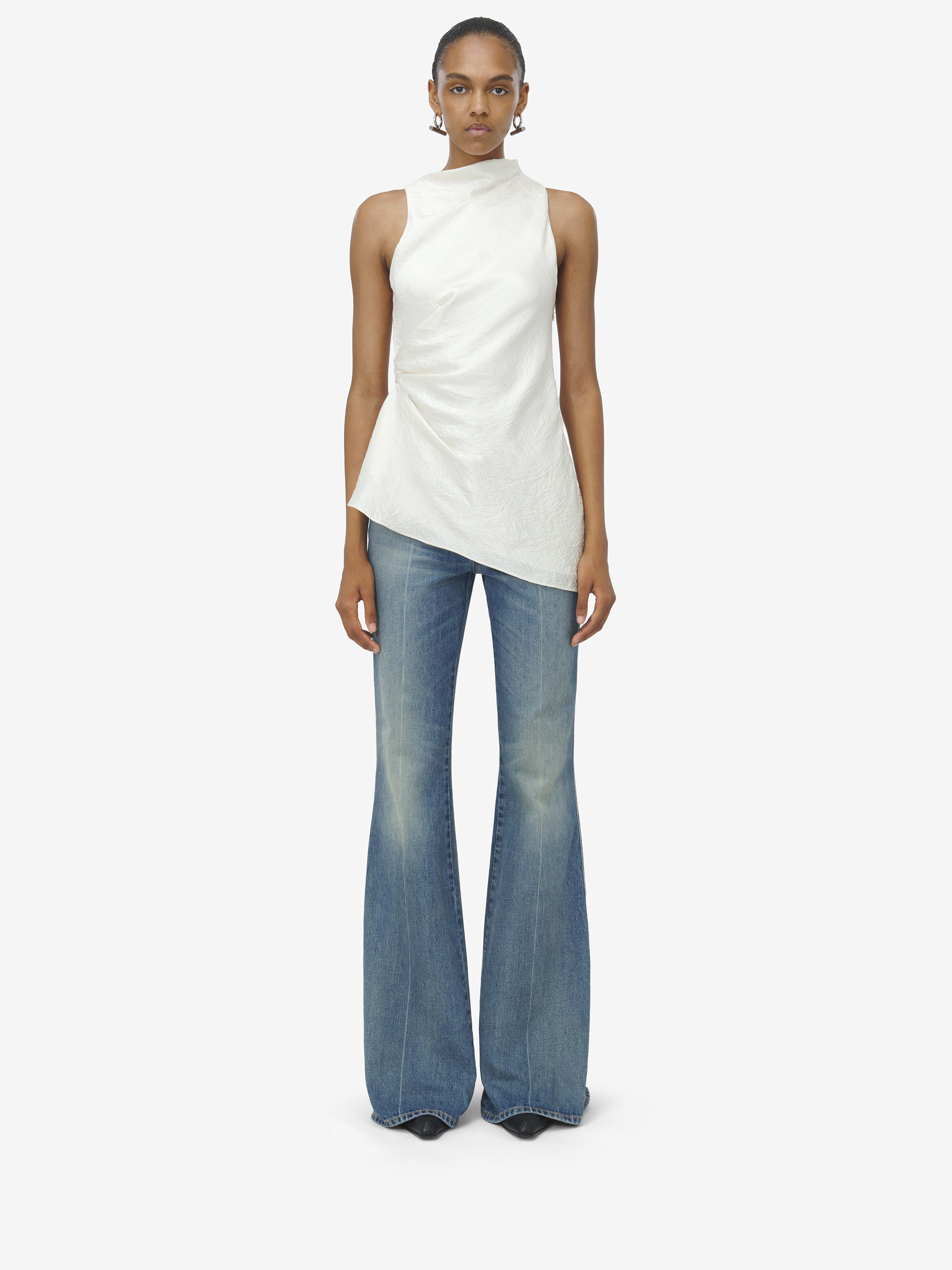 Smashed Satin Asymmetric Top - 3